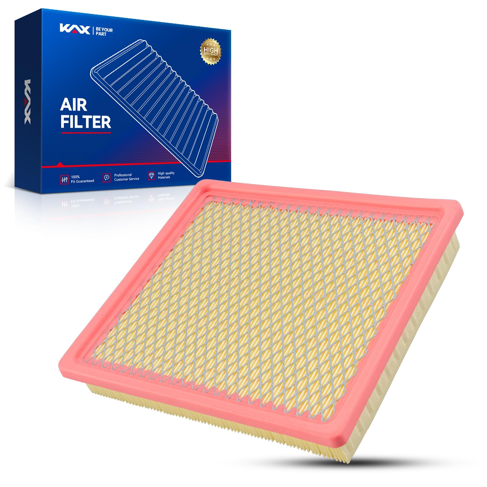 Kax Engine Air Filter, Ca9054 Replacement For Chrysler,Dodge,Volkswagen Models (Town & Country, Grand Caravan, Avenger, Caravan,