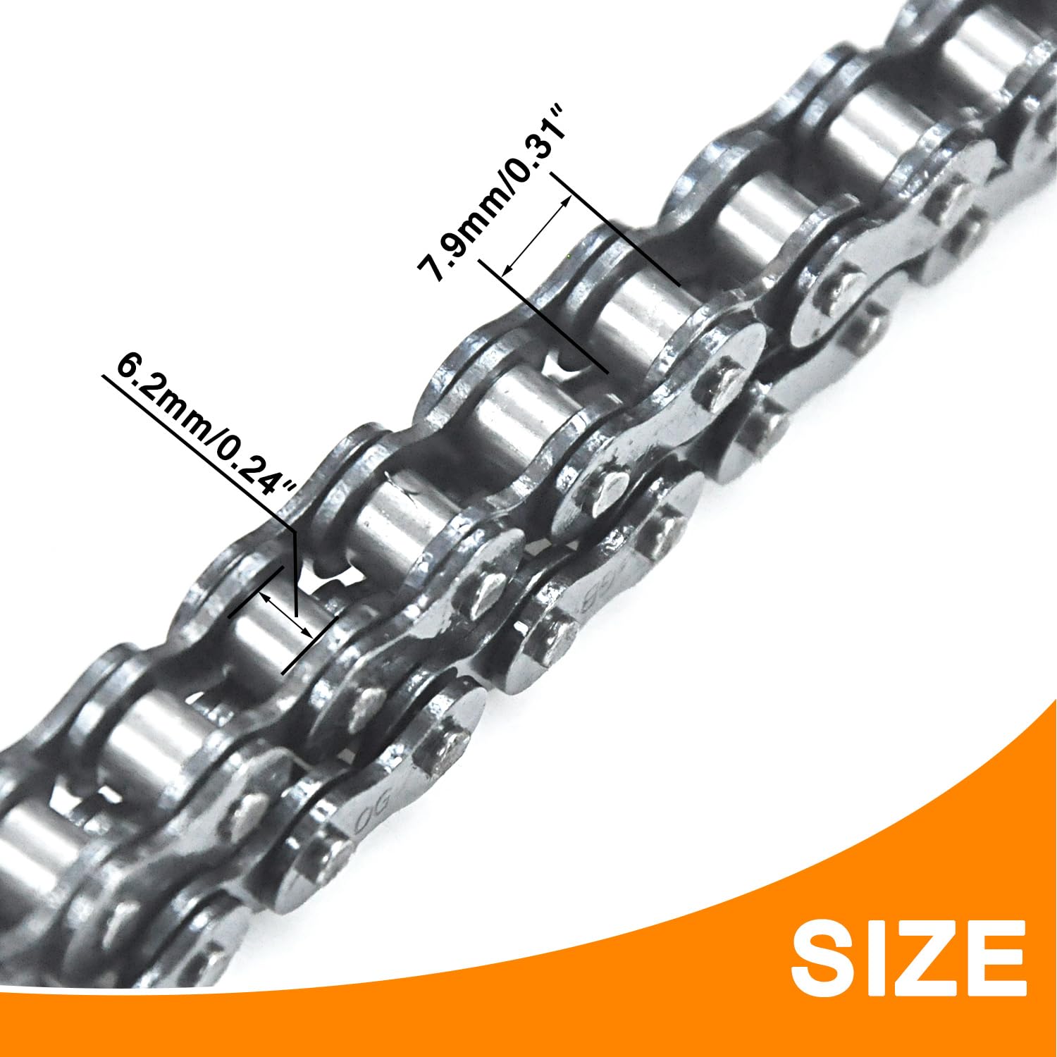 Holato #420 Drive Chain 32 Link + Master Link For Coleman Powersports 196Cc 6.5 Hp Kt196 Ck196 Hs200Gk Go Kart Heavy Duty Parts