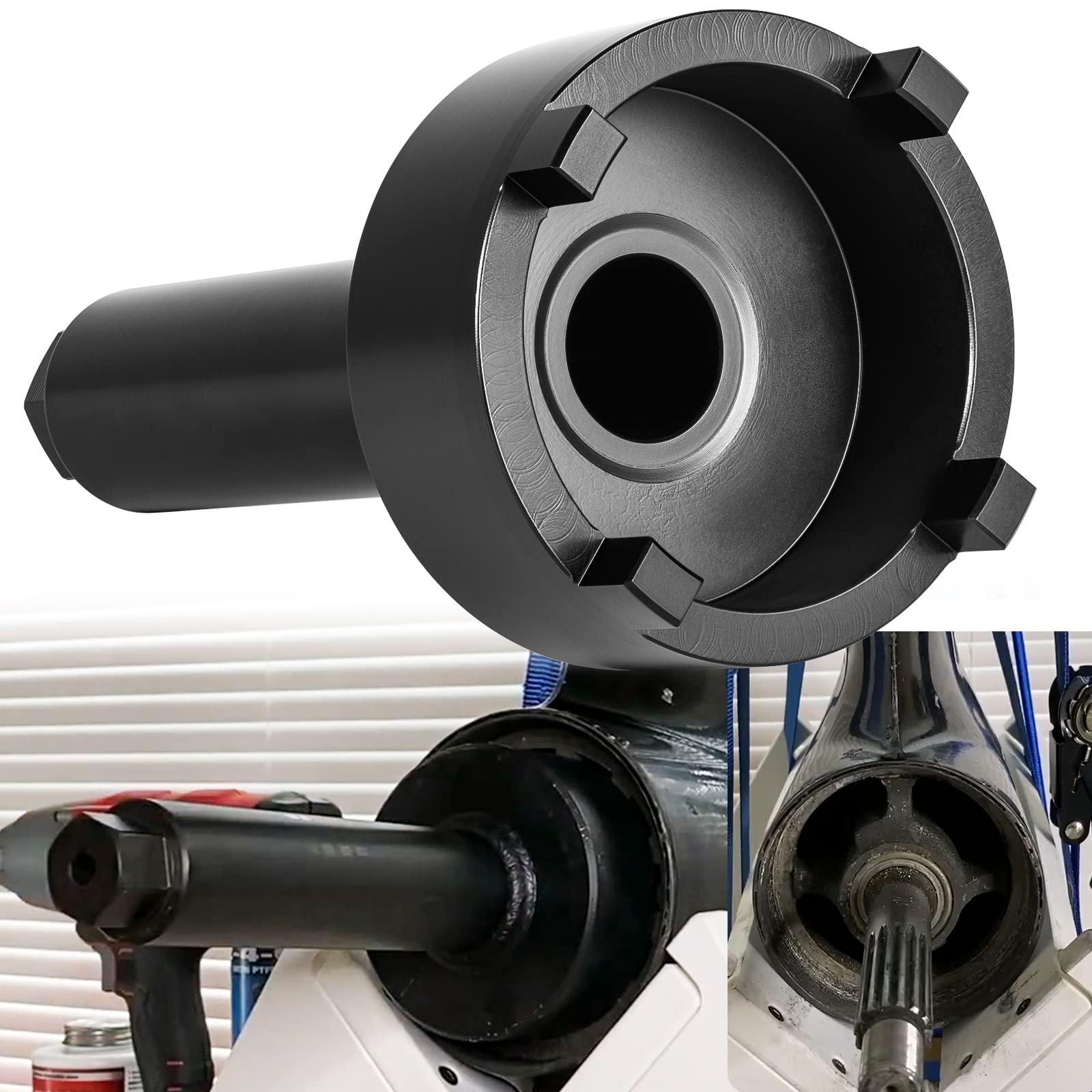 Bearing Carrier Retainer Nut Wrench Tool For Mercruiser Alpha One, Pre Alpha, Generation 2, Bravo One, Trs Outdrives, Replace# 9