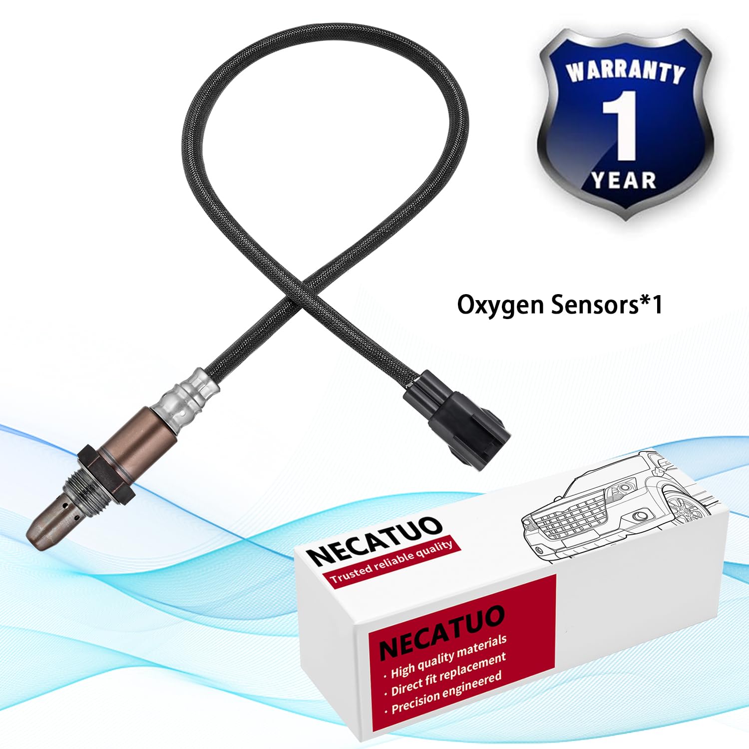 Necatuo 89467-52070 Upstream Oem Oxygen Sensor O2 Sensor Compatible With 2009-2012 Yaris Auris Corolla 2005-2013 Lexus Is Ii Rep