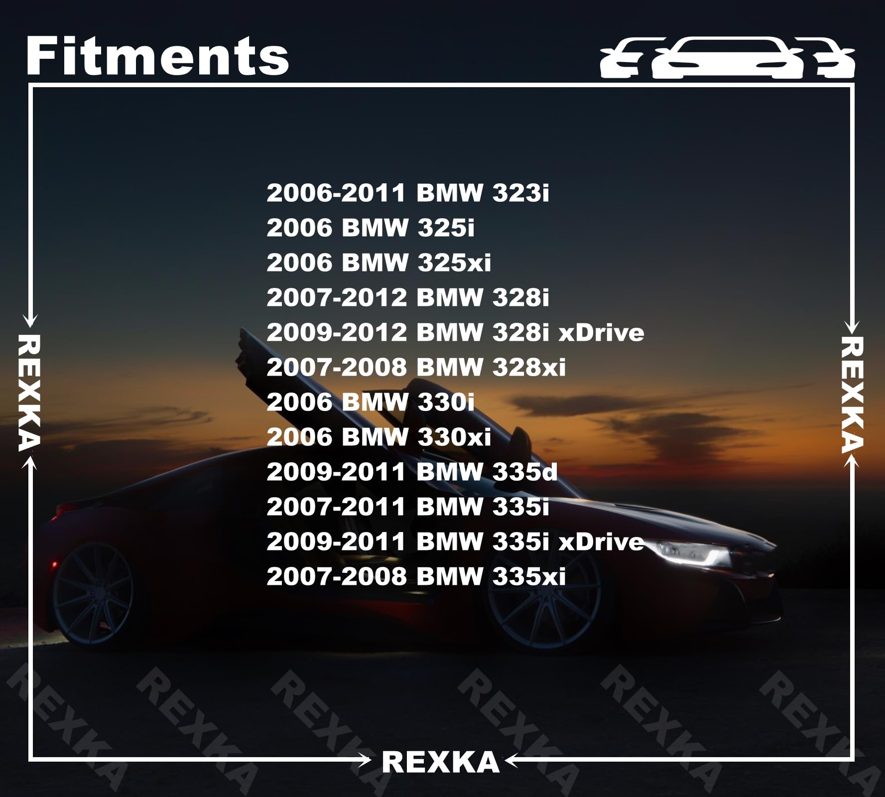 Rexka 15Pcs Wheel Arch Trim Moulding Clip For Bmw 51777891250 E90 E91 E90N E91N 323I 325I 328I 328Xi 330I 330Xi 335I 335Xi