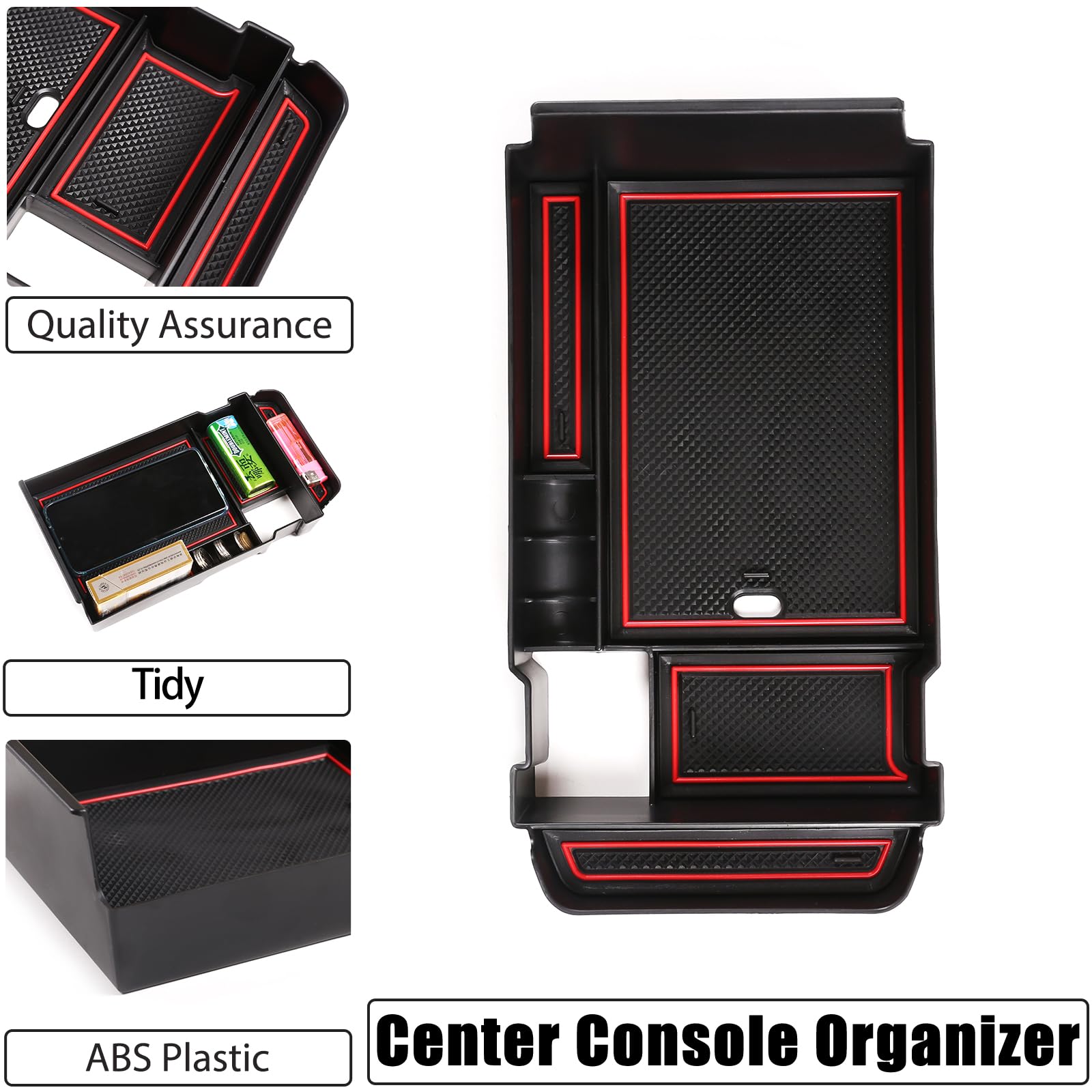 Llkuang Center Console Organizer Tray Compatible With 2019 2020 2021 2022 2023 2024 Mazda Cx-30 Cx30 Car Accessories,Car Armrest Secondary Storage Box