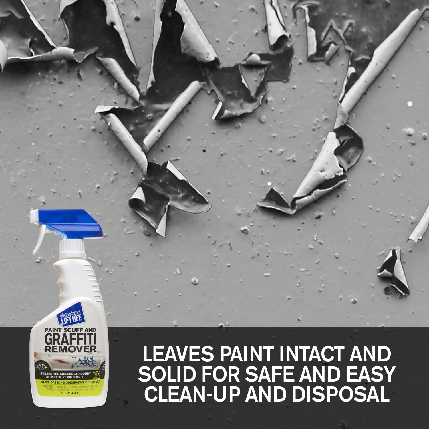 Motsenbockers Lift Off 45406-4Pk 16-Ounce Paint Scuff And Graffiti Remover Easily Removes Paint Scuffs, Spray Paint, Acrylic Fro