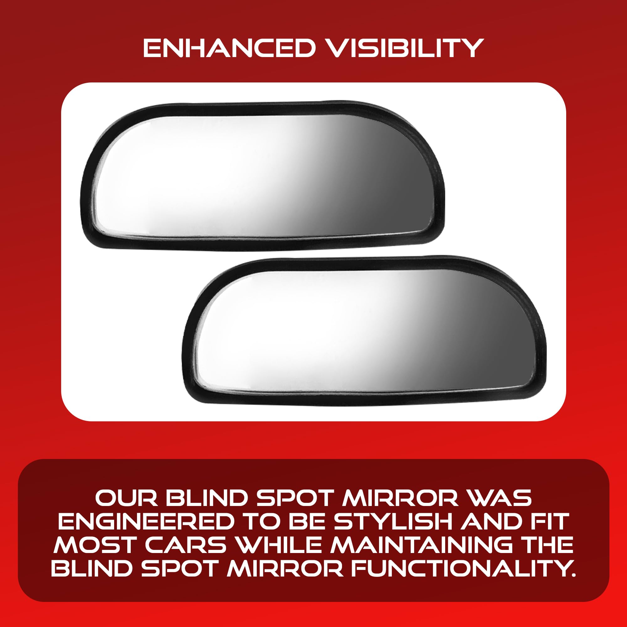 Blind Spot Convex Car Rear View Mirror: Rearview/Side Stick On Mirror Automotive Accessories | Narrow Blindspot Mirrors For Car