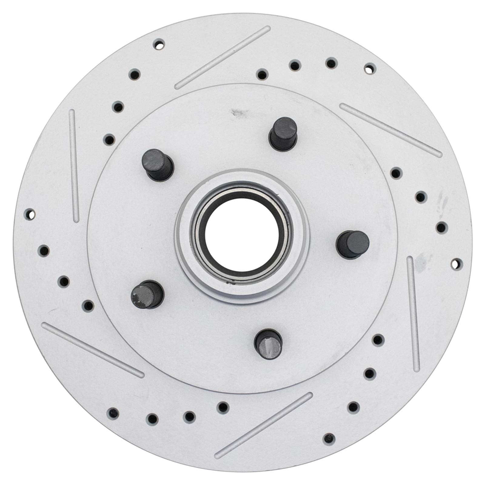 Trq Front Performance Brake Rotor Drilled Slotted Pair Set For 1995-1999 C1500 / 1996-2002 Express 1500 Van / 1996-2002 Savana 1