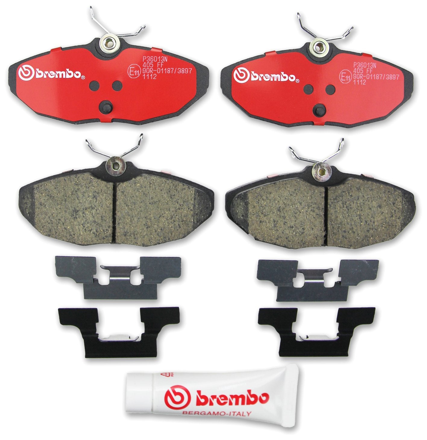 Brembo P36013N Premium Ceramic Rear Disc Brake Pad Set Ford Usa/Jaguar/Lincoln Oe# 1W4Z2200Aa
