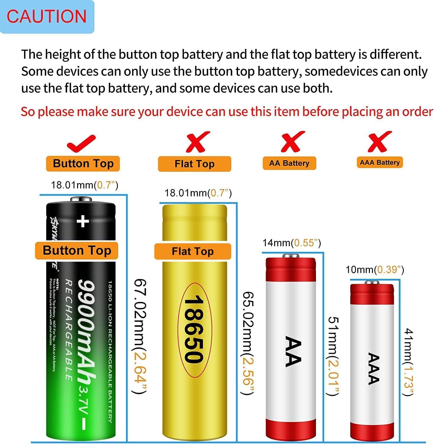 2 Pack 18650 Rechargeable Battery 9900mAh With 18650 Battery Charger,Universal Charger Single Slot for 3.7V Rechargeable Batteri