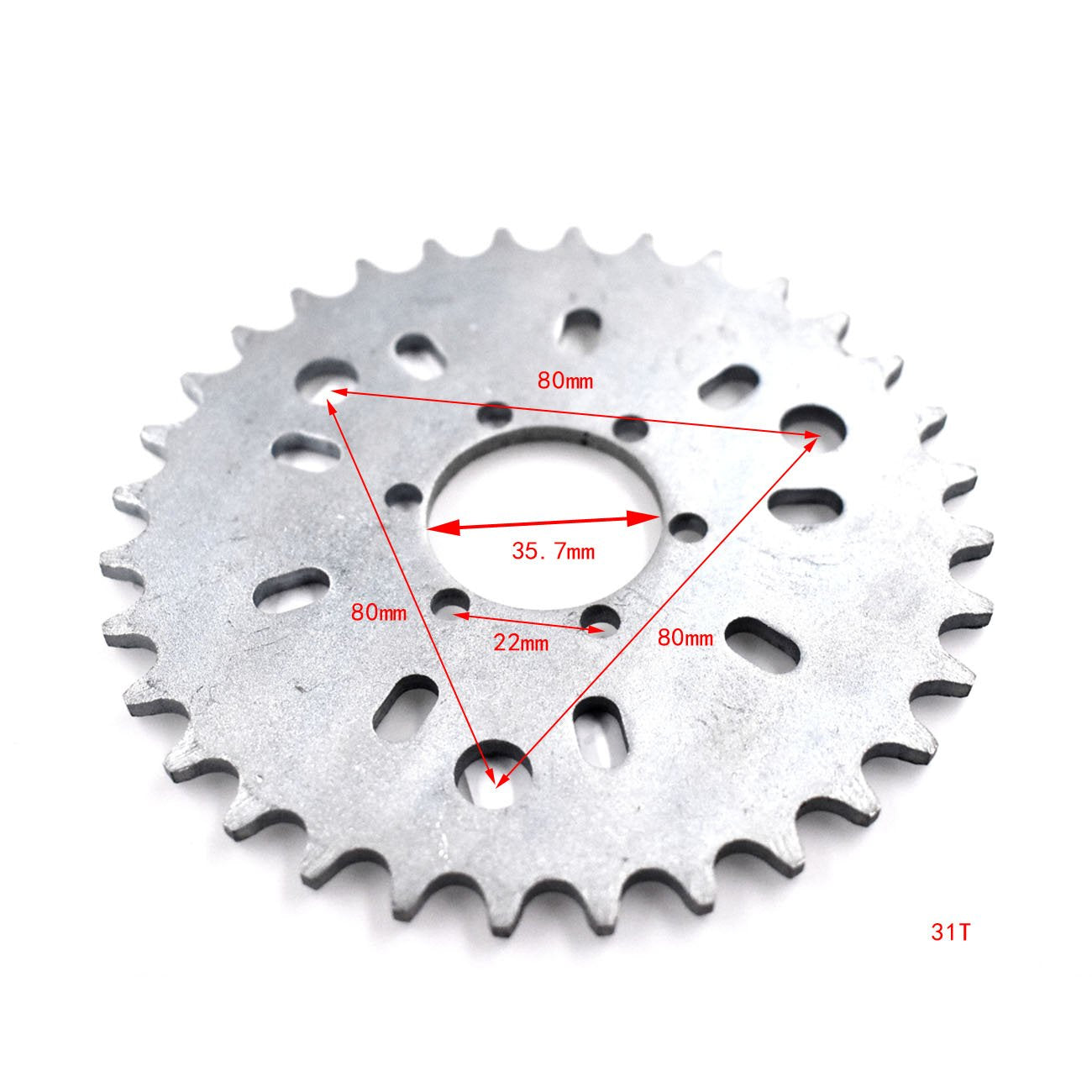 Sthus 415 Chain Wheel Sprocket 32T 32 Tooth Motorized Gas Cycle Bicycle 50Cc 60Cc 80Cc