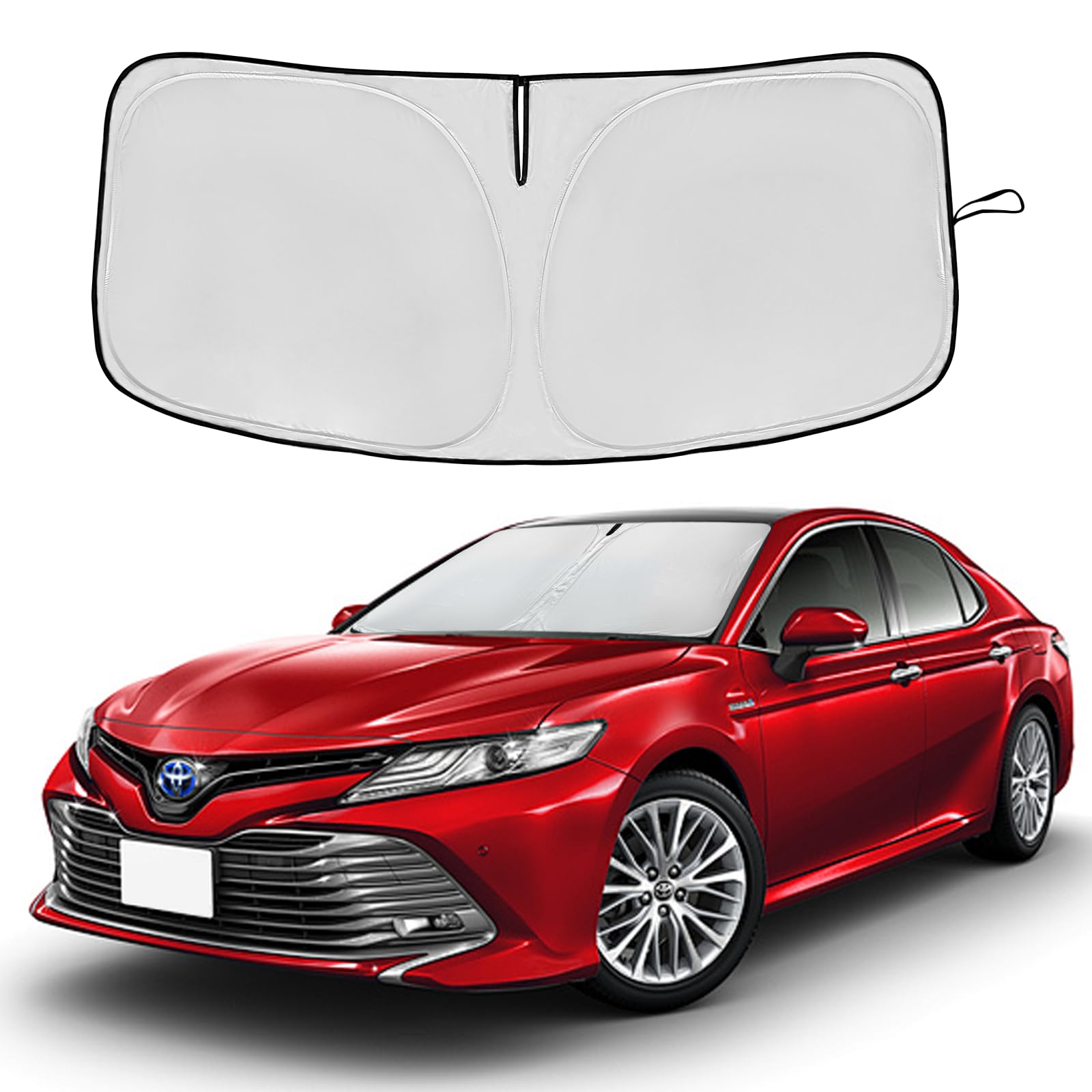Windshield Sun Shade For Toyota Camry 2018-2023 2024 2025 Front Window Sunshade Custom Fit Camry Le Xle Hybrid Se Xse Sedan Sun