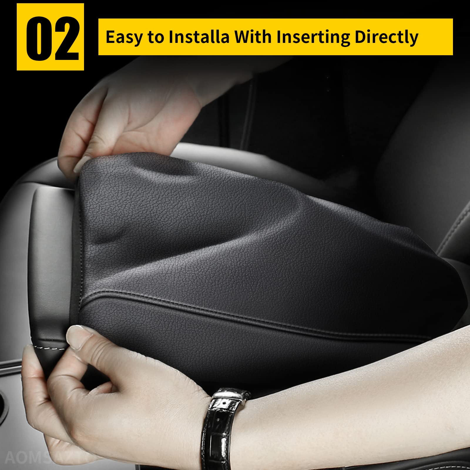 Aomsazto Console Covers For 2013-2018 Altima Nissan Black Armrest Pad For Altima