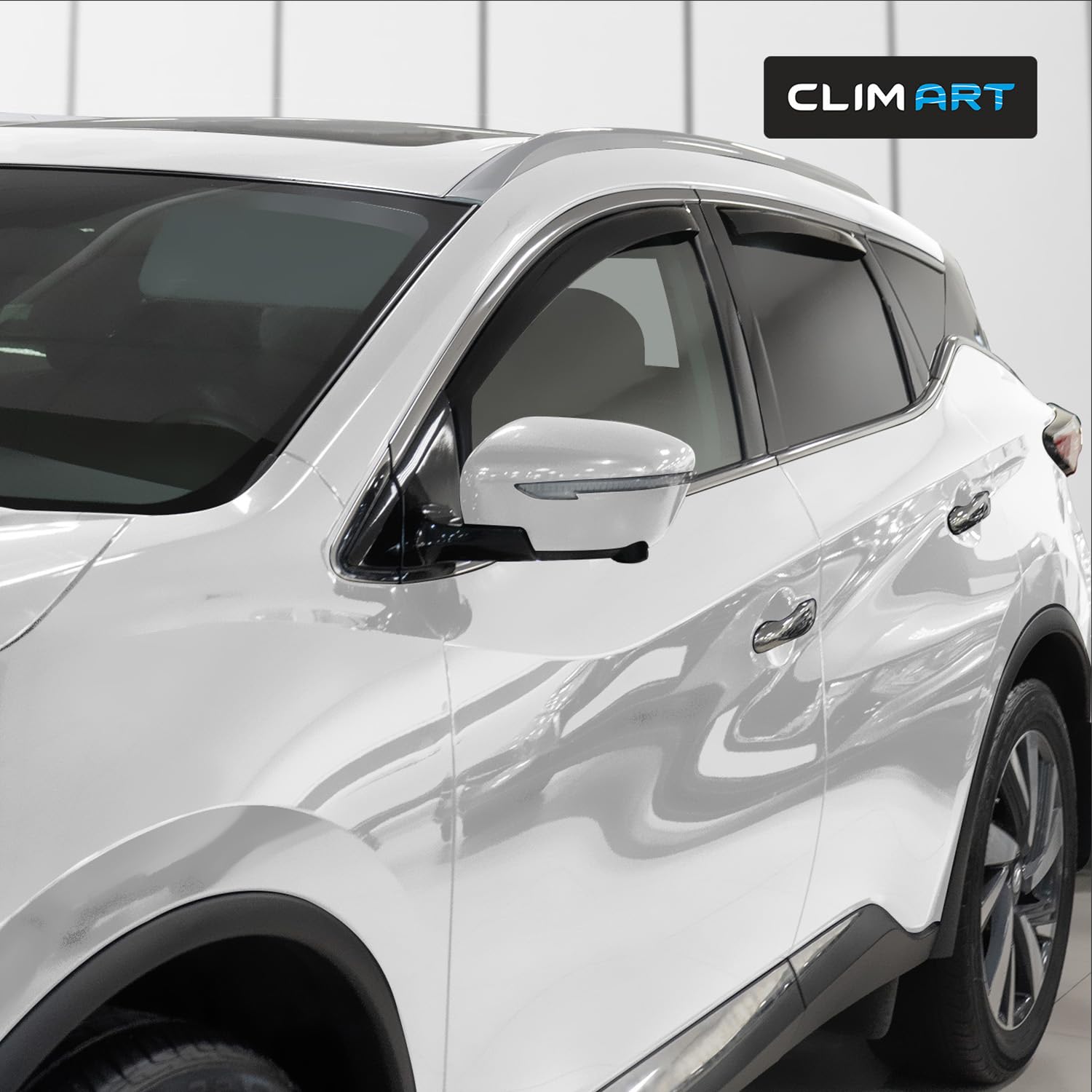 Clim Art In-Channel Incredibly Durable Rain Guards For Nissan Murano 2015-2024, Original Window Deflectors, Vent Window Visors,