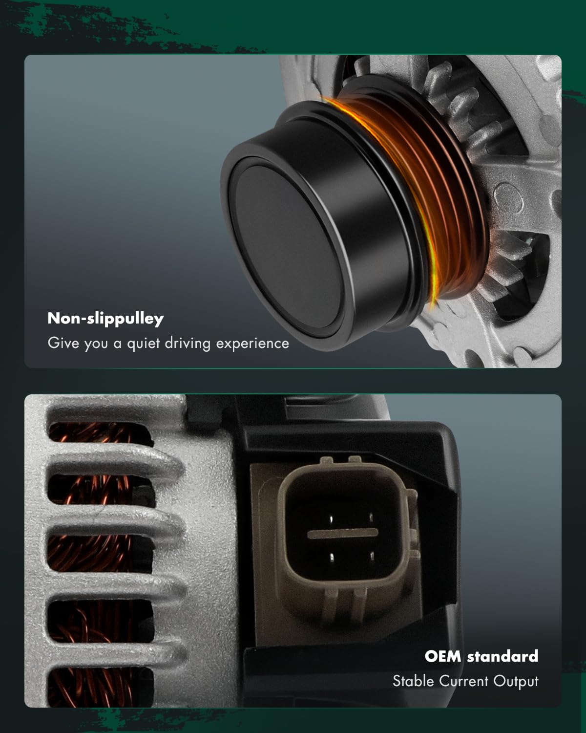 SCITOO Alternator 11402 Fit for Toyota Camry 2012-2015 for Toyota Rav4 2009-2012 104210-2270 210-0722 12V 100Amp CW SD6 Pulley C