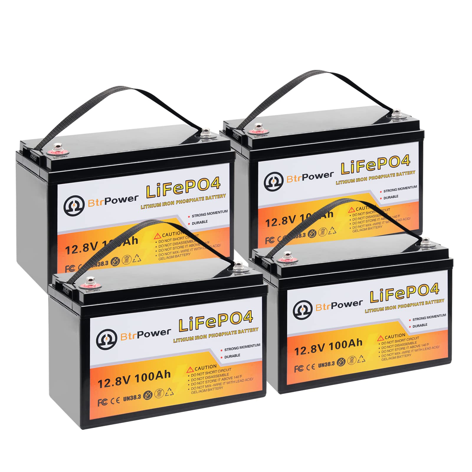 12V Lithium Battery,5000+ Deep Cycle Lifepo4 Battery With Built-In 100A Bms Fit For Home Storage,Trolling Motor,Rv,Off-Grid Syst