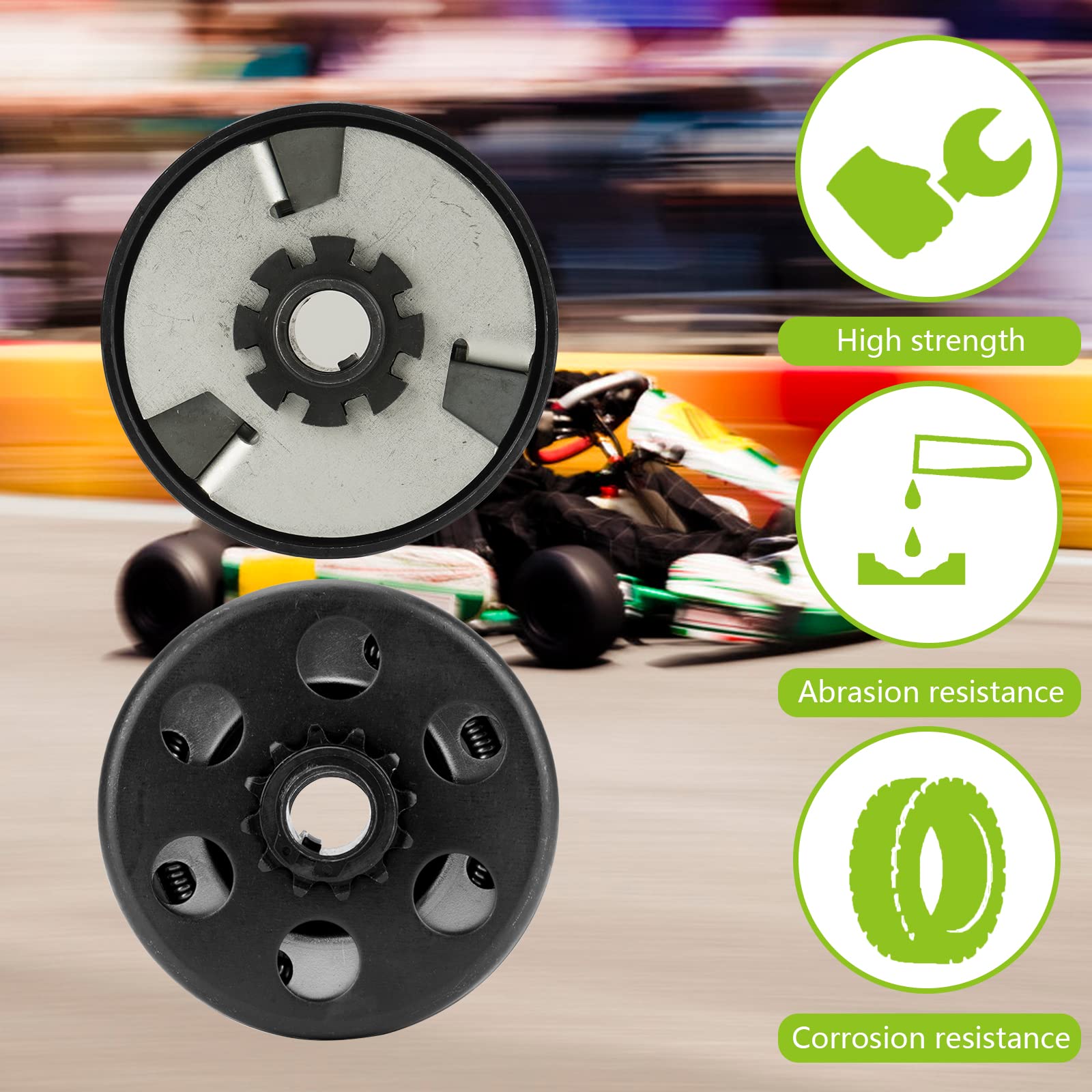 TadaMark Go Kart Clutch 12T #35 Chain for 2-6.5HP Engines - Fits Predator 212cc, Honda GC160, GC190, GX120, Minib