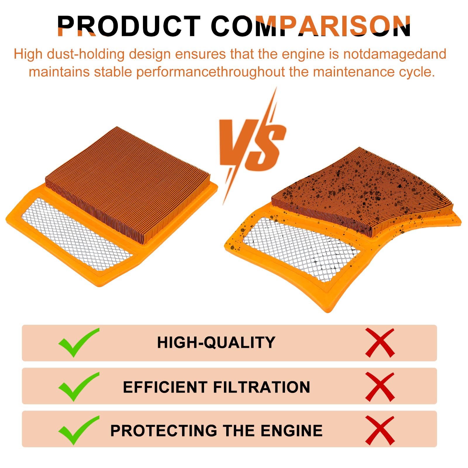 707800327 Air Filter Cleaner Replacement For Can-Am Commander 1000 1000R Xt 800R Efi Max 1000 Ltd 1000R 800R Dps Maverick 1000 1