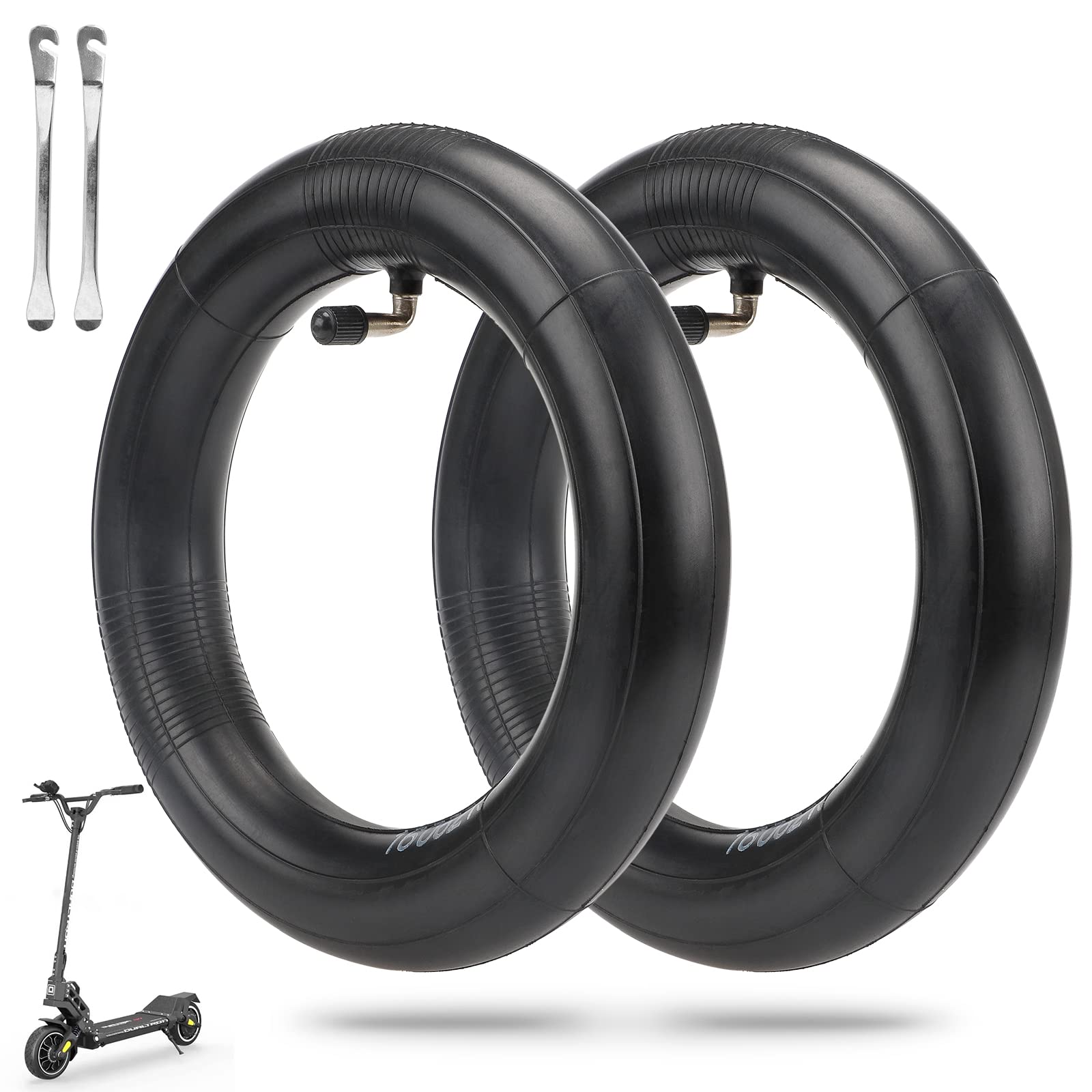 ulip (2 Pack) 8.5 inch Inner Tube with 90 Degree Wheel Tire Valve Stem Compatible for DUALTRON Mini DTmini Scooters and Other 8.