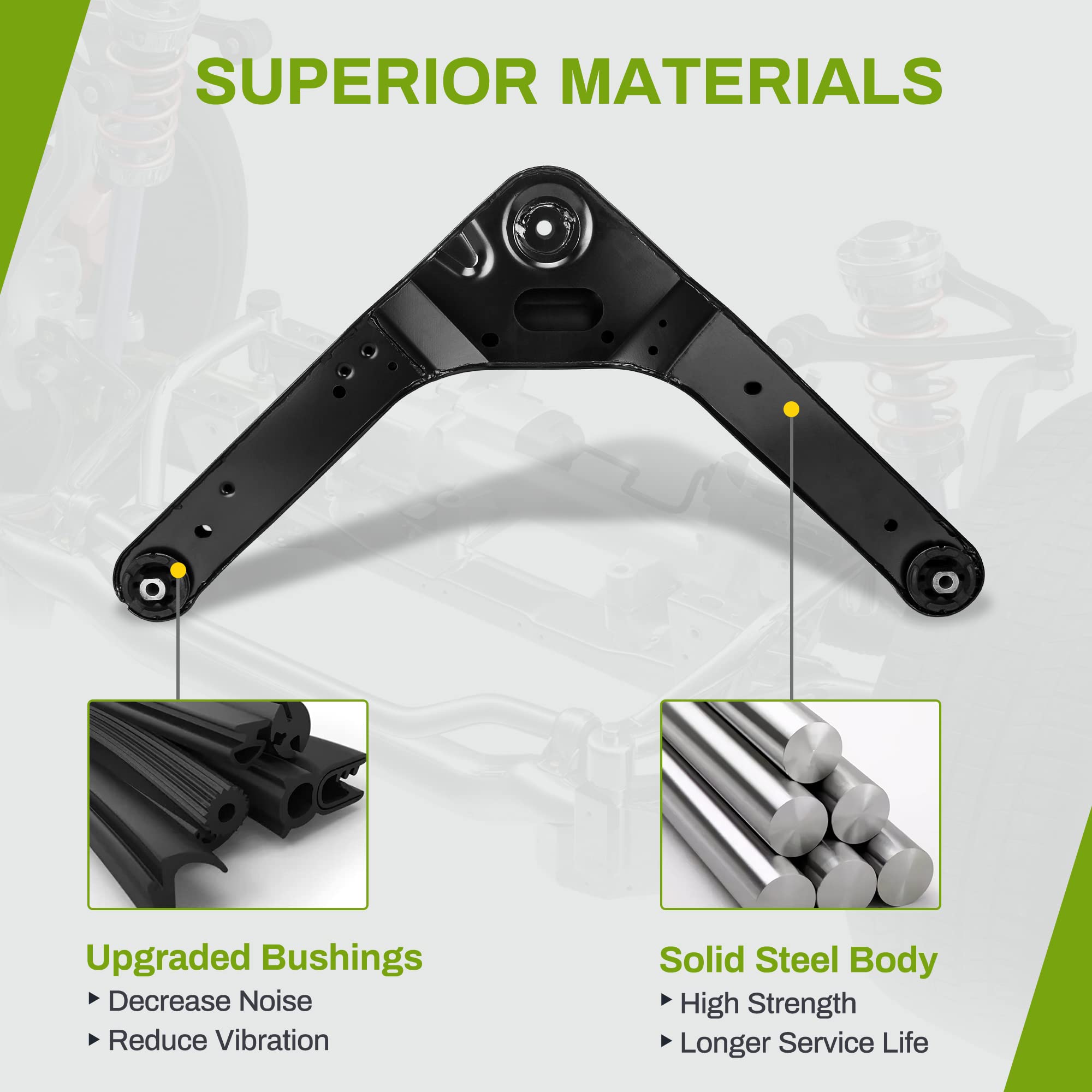 Autosaver88 Rear Control Arms And Ball Joint Compatible With 1999-2004 Jeep Grand Cherokee