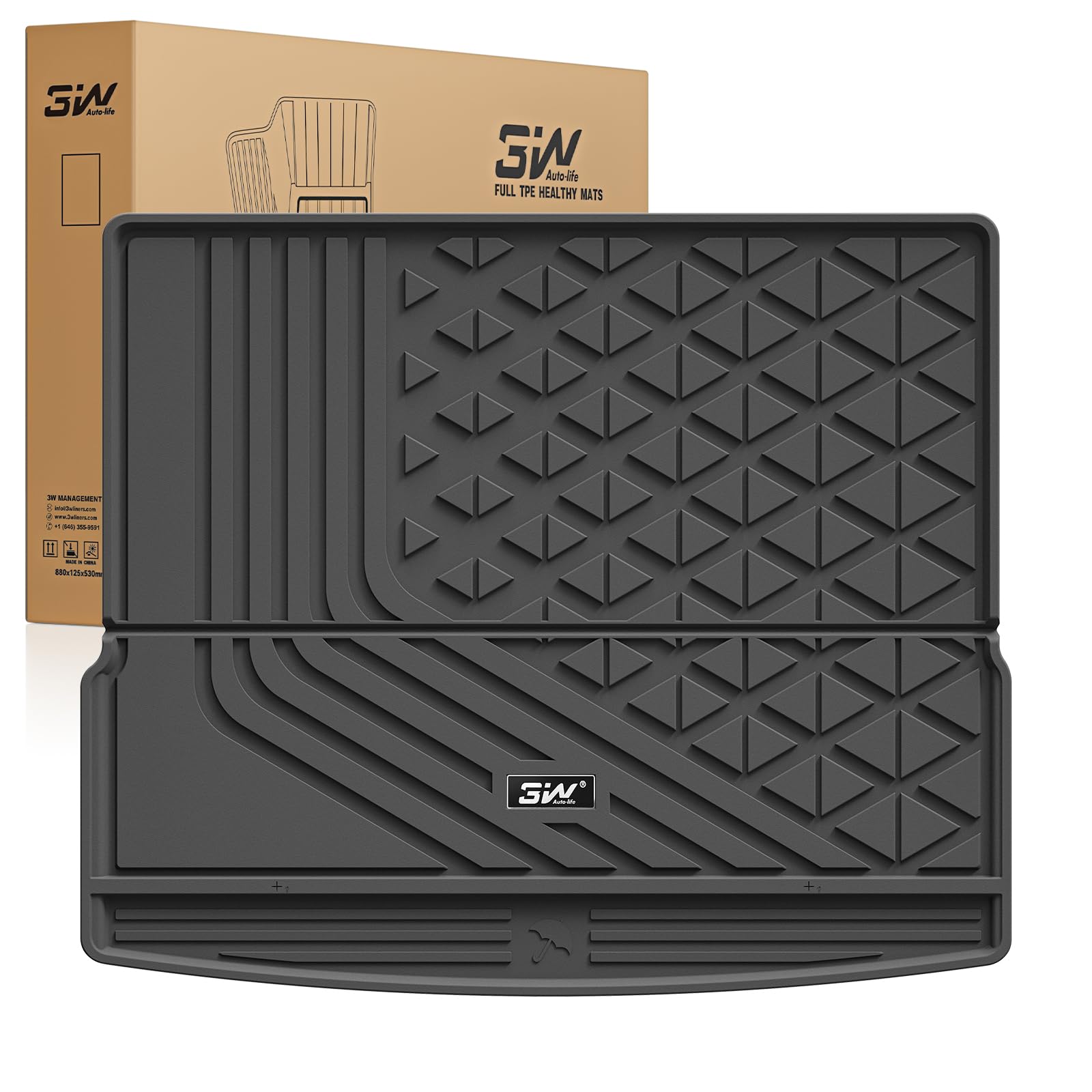 3W BMW iX Cargo Liner 2022 2023 2024 2025 2026 M60 xDrive All Weather TPE Car Accessories Odorless Anti-Slip Custom Fit Rear Tru