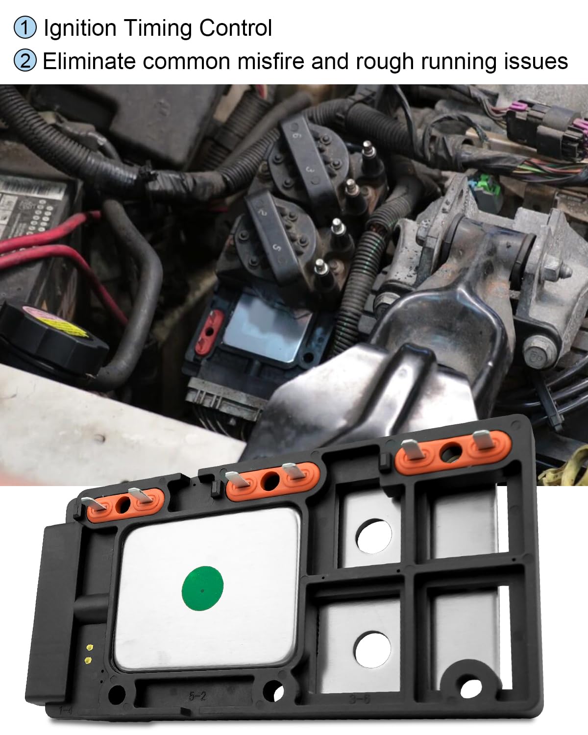 Ignition Control Module Fit for Buick Chevrolet Chevy Pontiac Oldsmobile 3.8L V6 LX364 LX364T Replace D1977 DS1004 10469470 1047