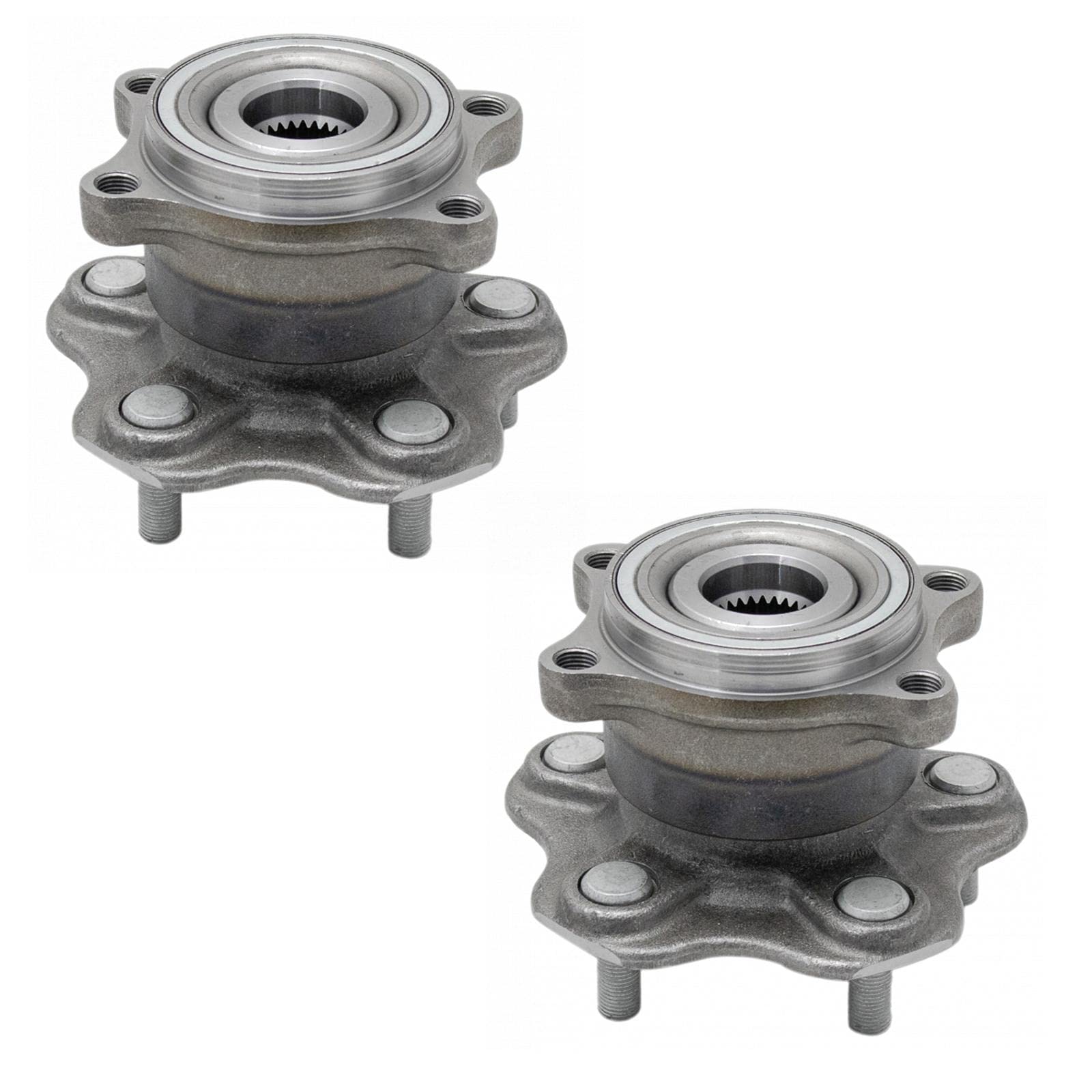 Trq Rear Wheel Hub Bearings Assembly Set Driver & Passenger Side Compatible With 2003-2008 Infiniti Fx35