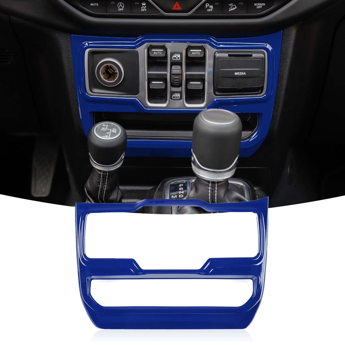 Jecar Window Control Panel Trim Cover Interior Decoration Accessories Compatible WBCARB087X199BL