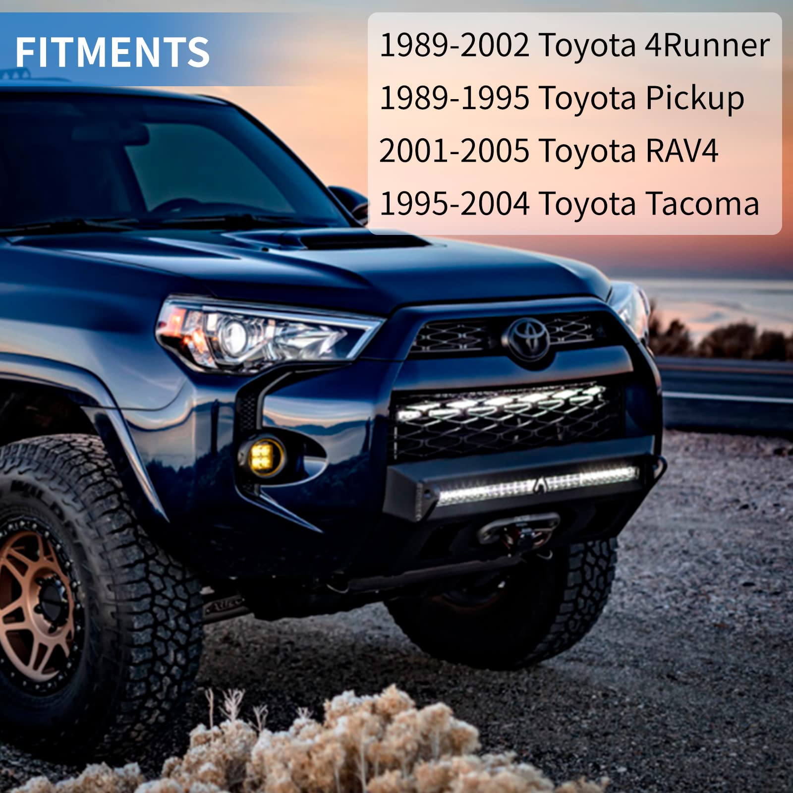 Aoit Grille Clips Retainers - Set Of 10 - Grille Retainer Clips, Replacement For Toyota 1989-1995 Pickup, 1995-2004 Tacoma, 1989