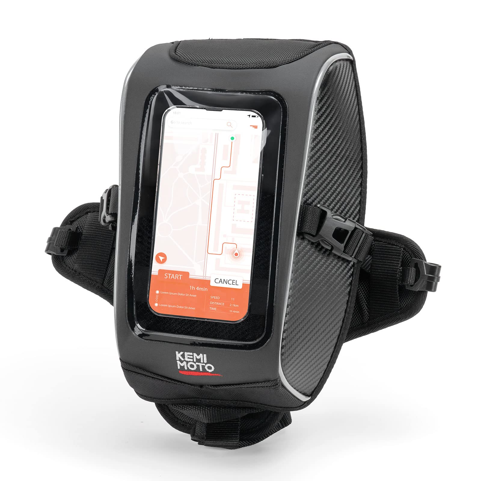 KEMIMOTO Tank Bag Compatible with Can-Am Ryker 600 900 Sport Rally Edition Phone & Accessory Holder Cell Phone Bag Replace #2194