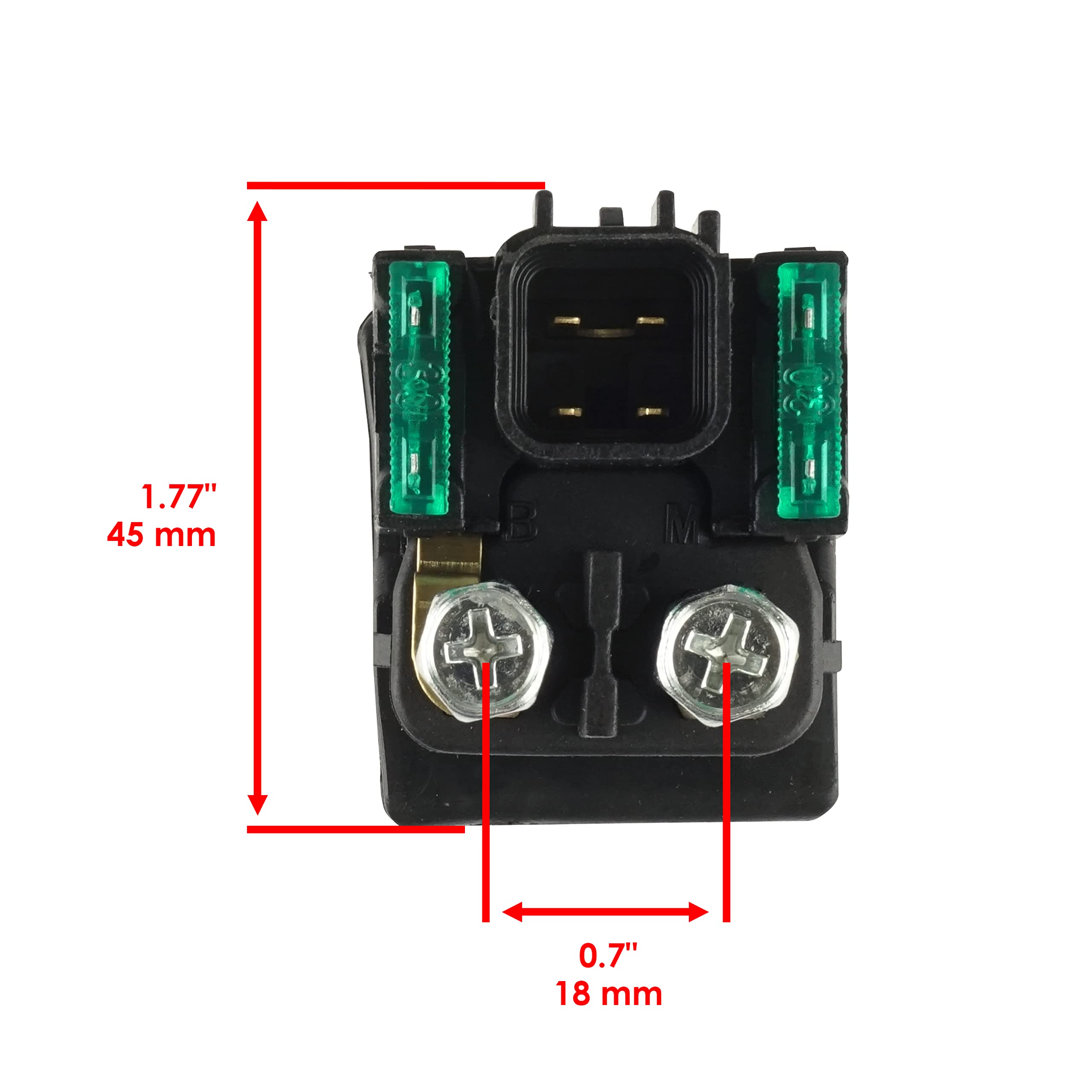 Caltric Starter Relay Solendoid Compatible With Suzuki Marauder Vz800 1997-2004 / Intruder Vl1500 1998-2004 / Sv650 1999-2002 / Volusia Vl800 2001-2004 / M50 2005-2019 / Gsx 2017-2021/31800-21E20
