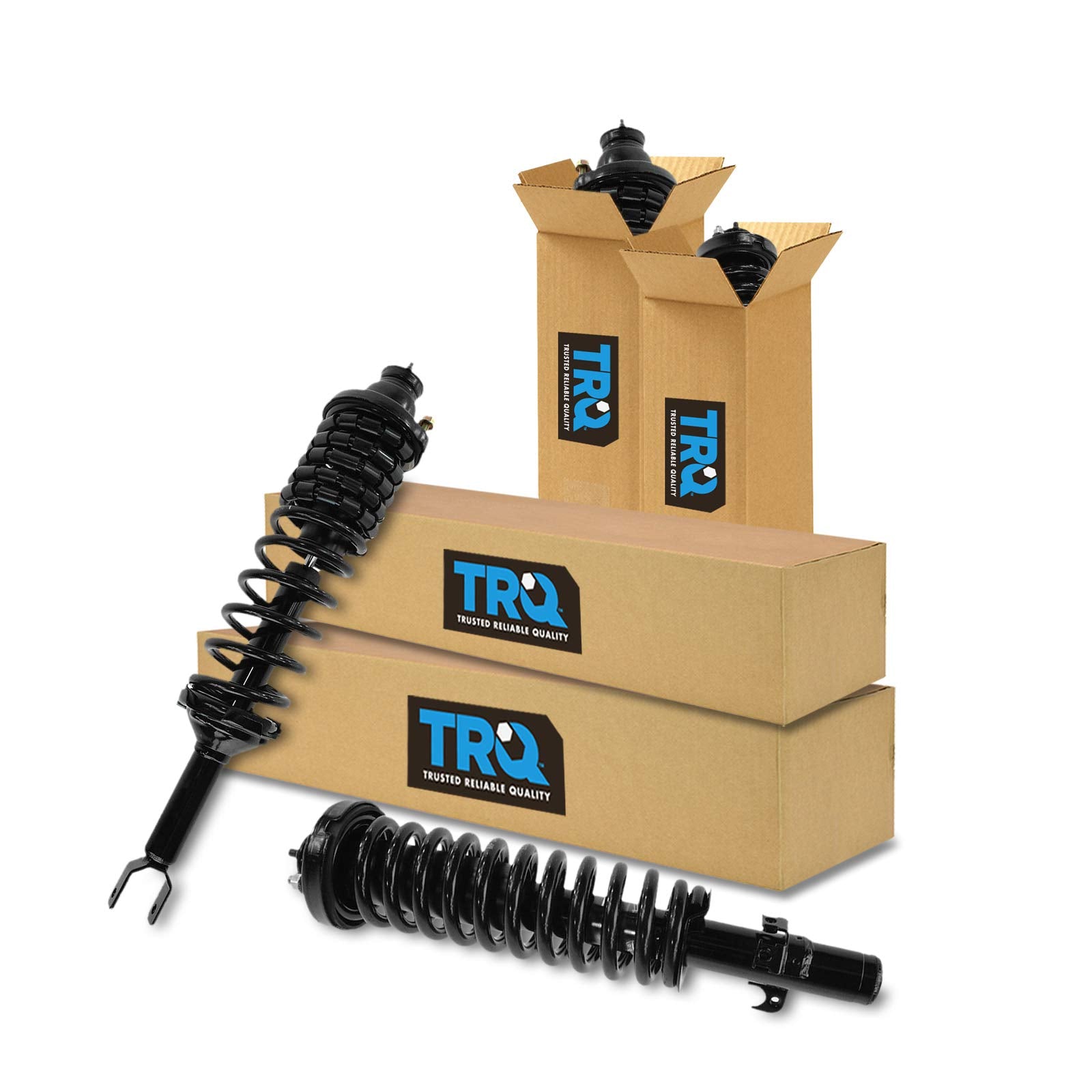 Trq Front And Rear Strut & Coil Spring Assembly Set Driver & Passenger Sides Compatible With 90-93 Honda Accord