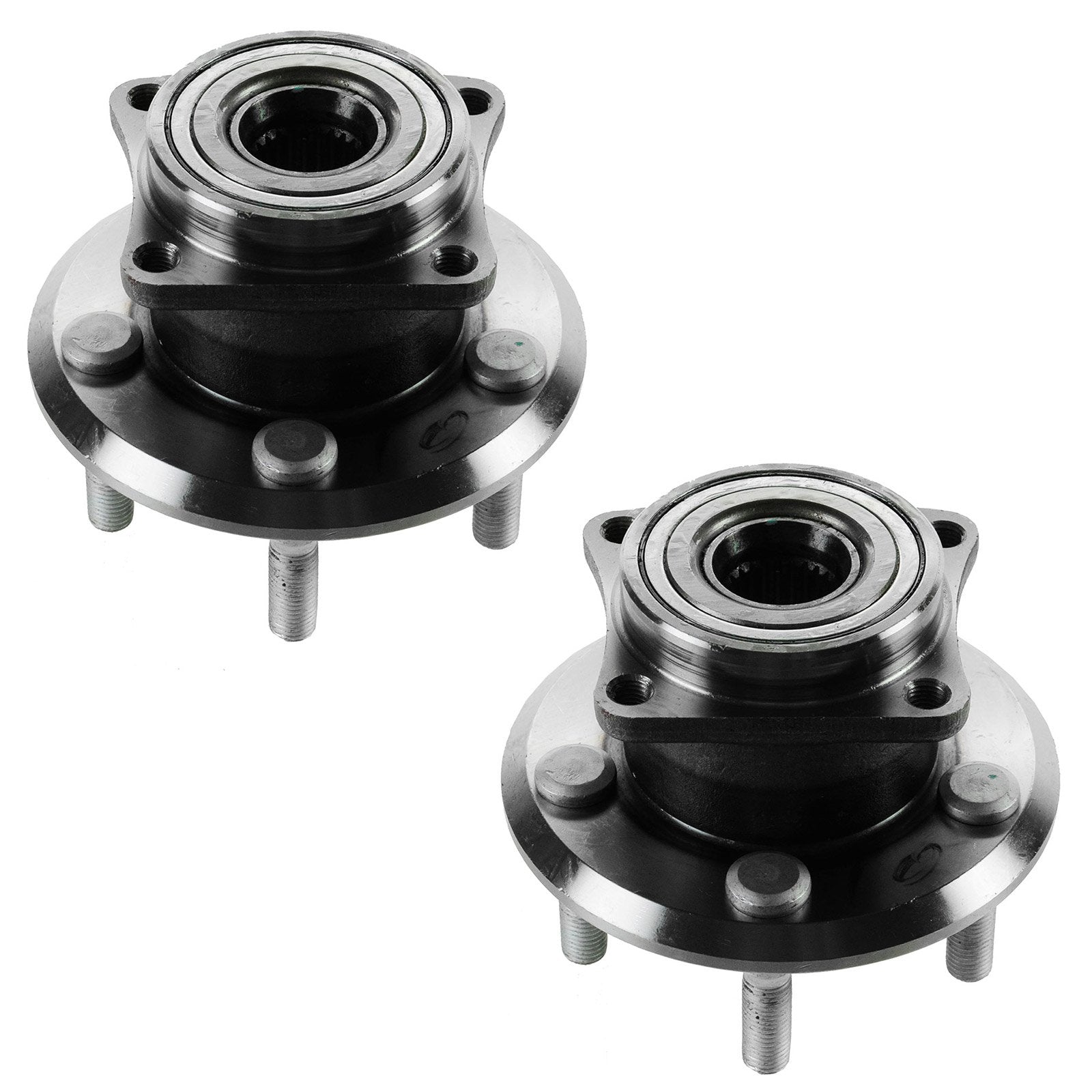 Trq Rear Wheel Hub Bearings Assembly Set Compatible With 2003-2006 Pontiac Vibe Toyota Matrix