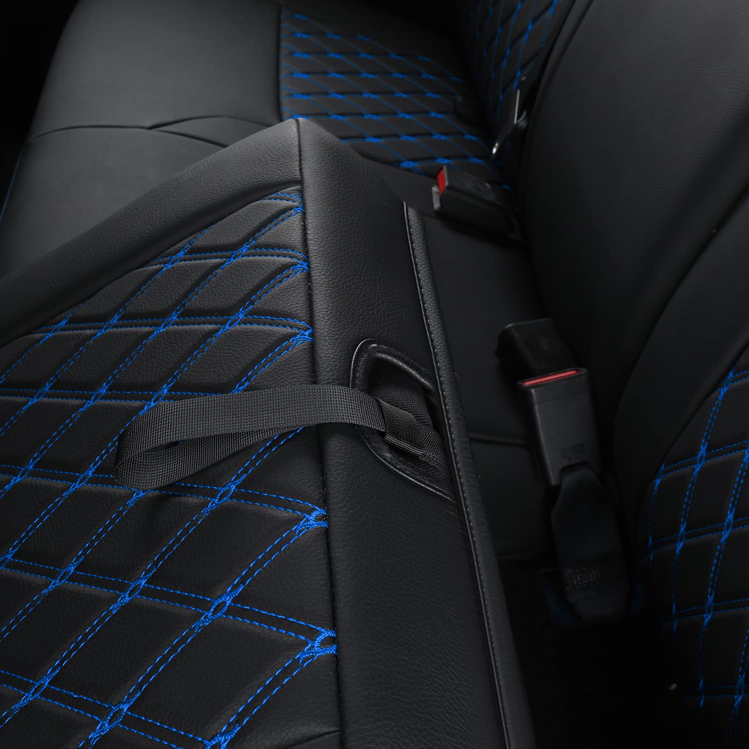 Luckyman Club Tacoma Full-Set Seat Covers P04-Hy, Fit Tacoma 2016 2017 2018 2019 2020 2021 2022 2023 Double/Crew Cab Only, With