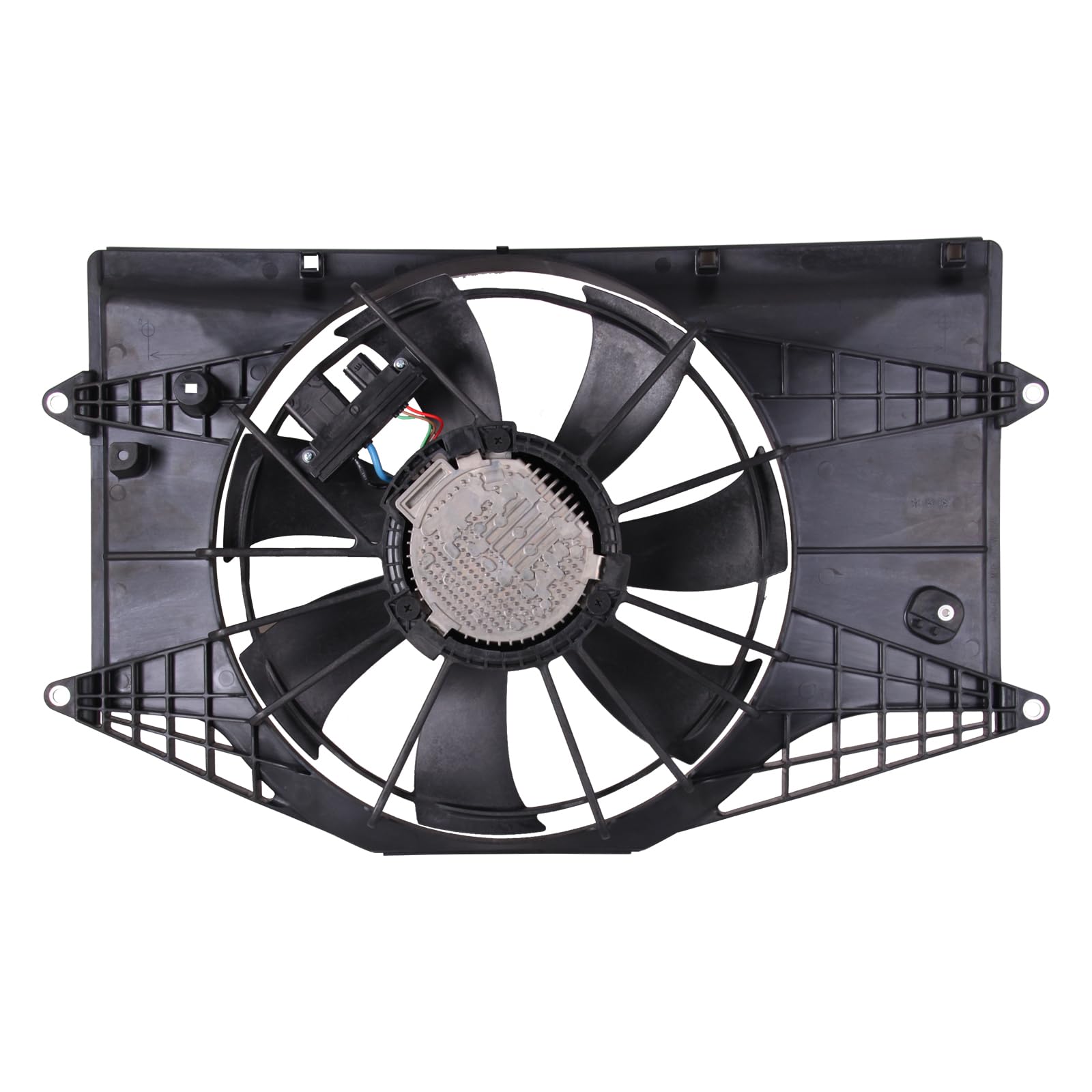 TYG Upgraded Cooling Fan Assembly for 2016-2021 Honda Civic Sedan/ 2016-2020 Civic Coupe 1.5L Turbo | Racing-Level OE Replacemen