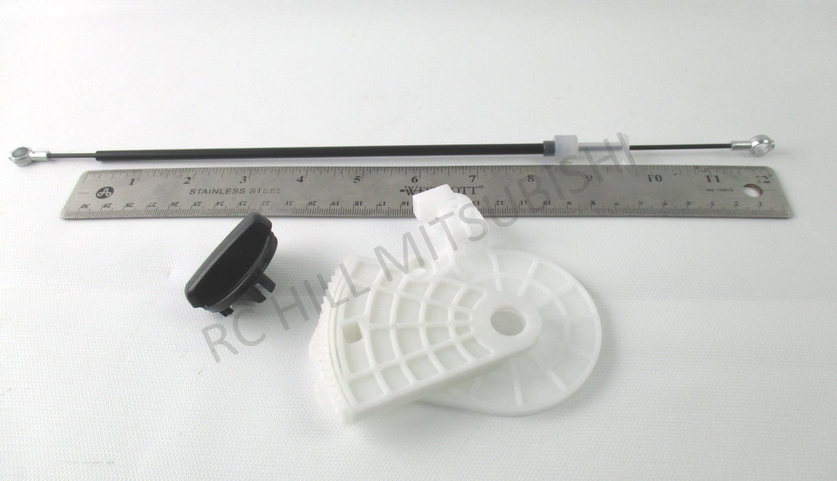 2003-2007 GENUINE MITSUBISHI LANCER HEATER AIR CONTROL LINK BLEND DOOR REPAIR COMPLETE KIT INCLUDES GEAR KIT 7801A110, 1 CABLE MR979515 PLUS TEMPERATURE KNOB MR500925