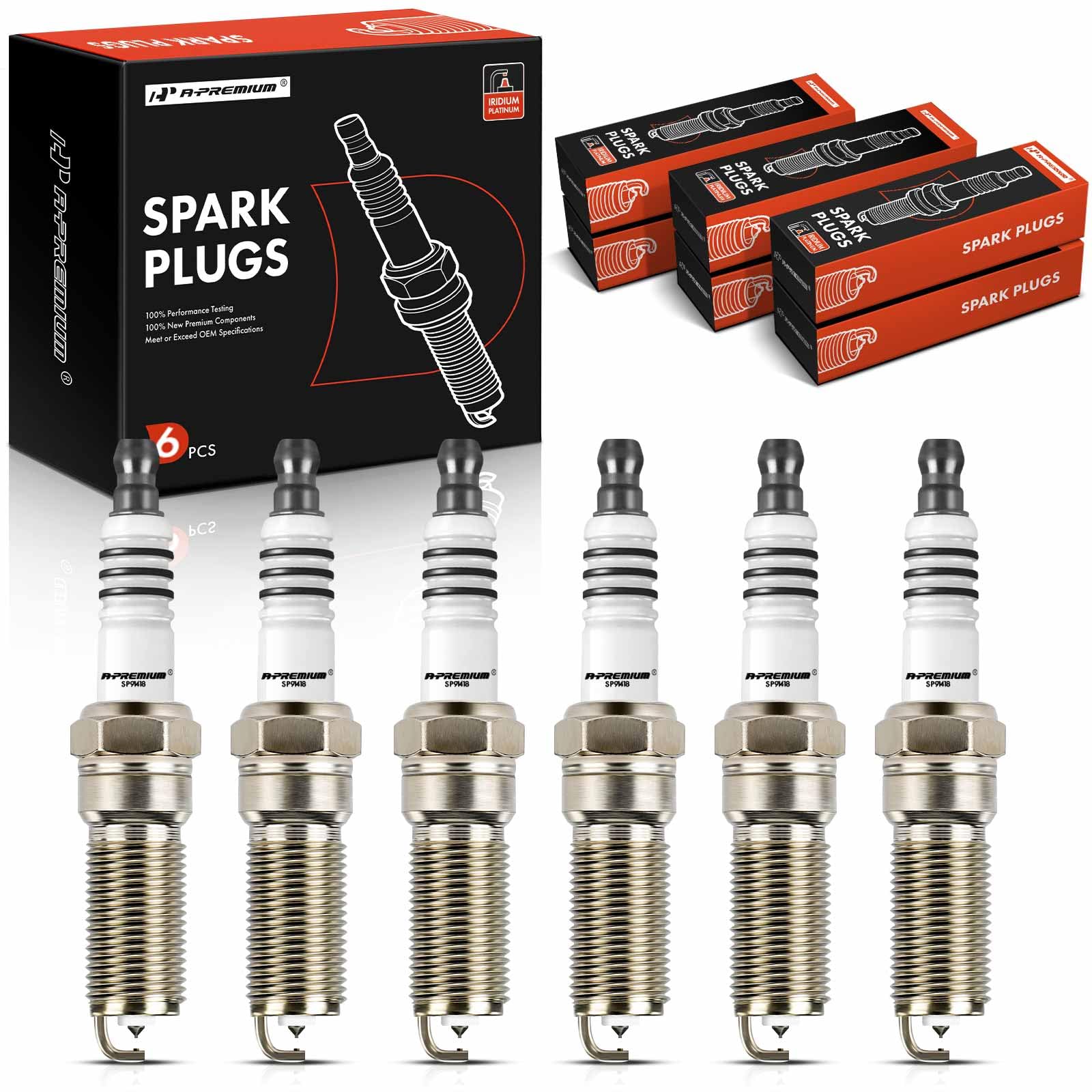 A-Premium Iridium Platinum Spark Plugs Compatible With Chevrolet Silverado 1500, Express 2500/3500, Trailblazer & Gmc Sierra, Sa