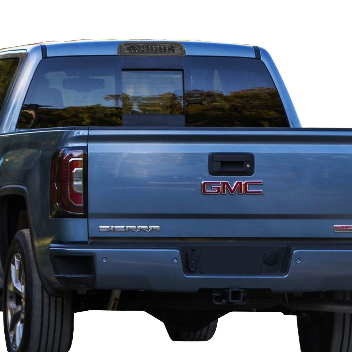 Dna Motoring 3Bl-Gmc15-Led-Sm Smoked Lens Led Third Tail Brake Light [Compatible With 14-18 Sierra 1500 2500-3500Hd / 14-18 Silv