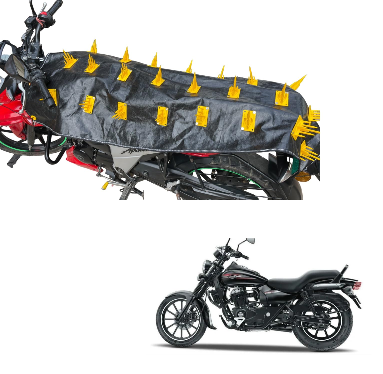 KOZDIKO Bike and Scooty Protection Cover from Monkey and Dog for Bajaj Avenger Street 160