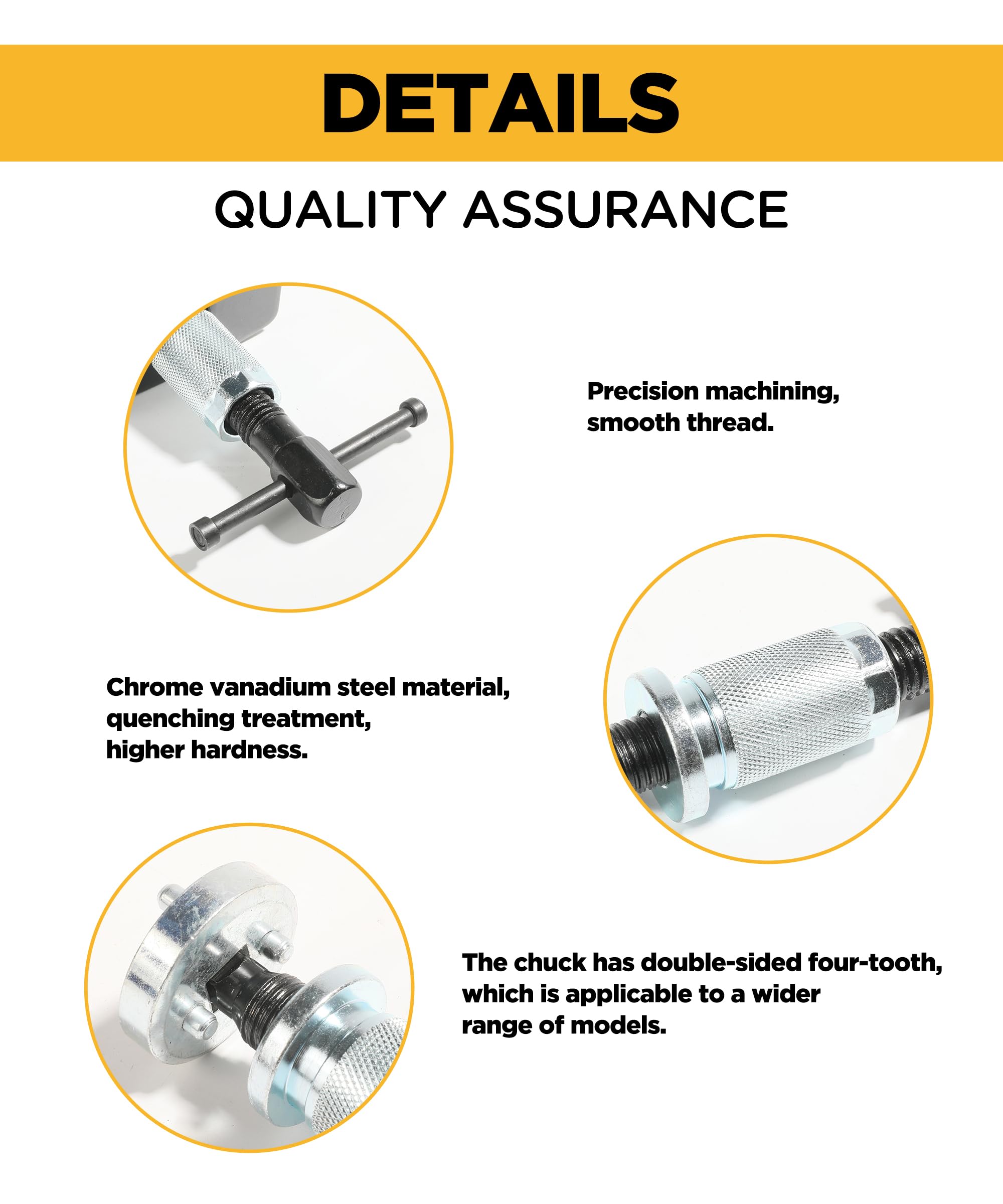 Sujade Yakefly Brake Caliper Piston Rewind Tool, Brake Piston Wind Back Tool,Car Rear Brake Pad Wind Back Tool,Right Handle Set Brake Caliper Wind Back Tool For For Replacement Of Rear Brake Pad