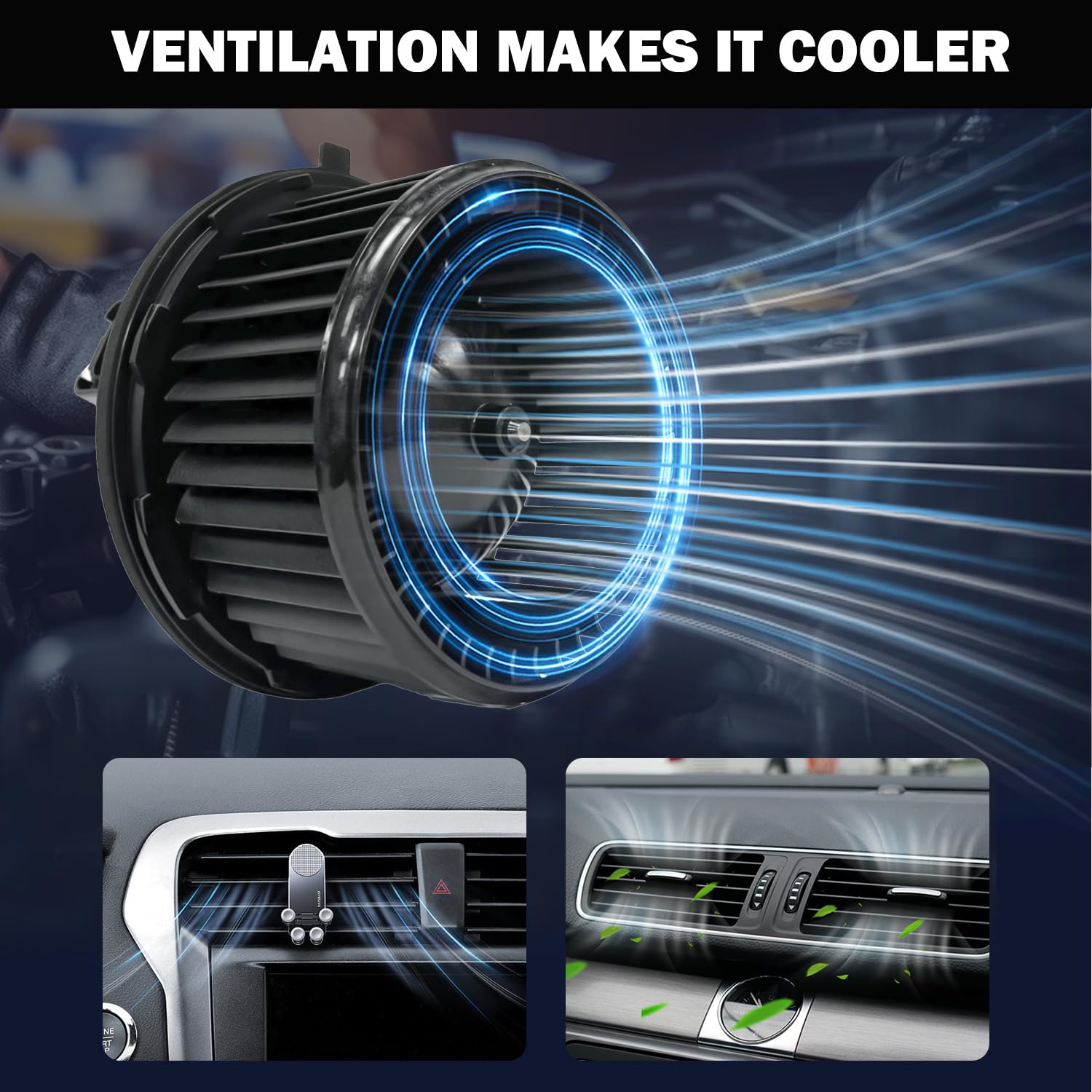 Aspligo 700191 Front Ac Heater Blower Motor Fan Fit For Cadillac Escalade For Chevy Avalanche 1500 2500 Silverado 1500 2500 3500