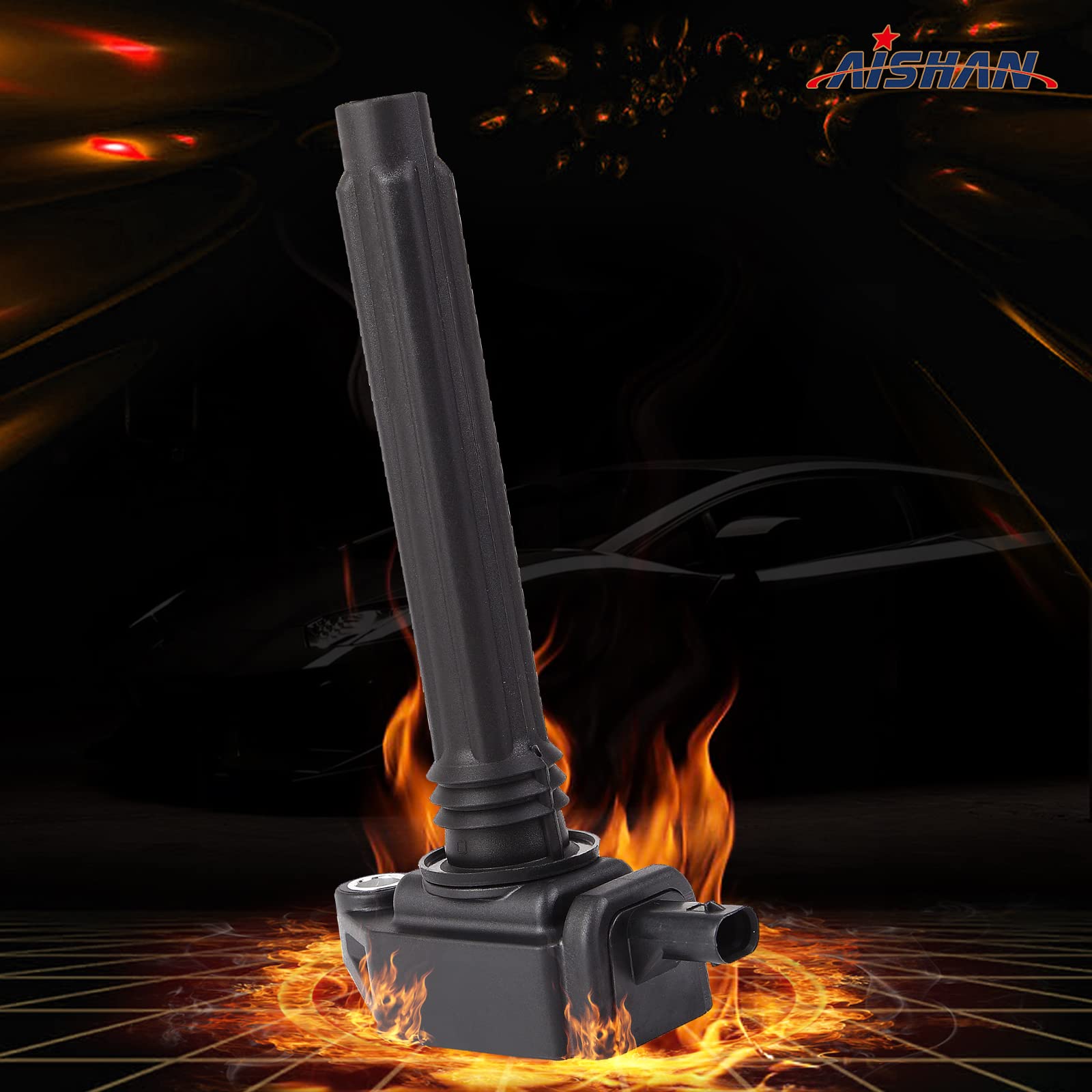 Aishan Set Of 6 Ignition Coil Pack Compatible With Avenge Charger Durango Ram 1500 Jeep Dodge Grand Cherokee Grand Caravan Chry