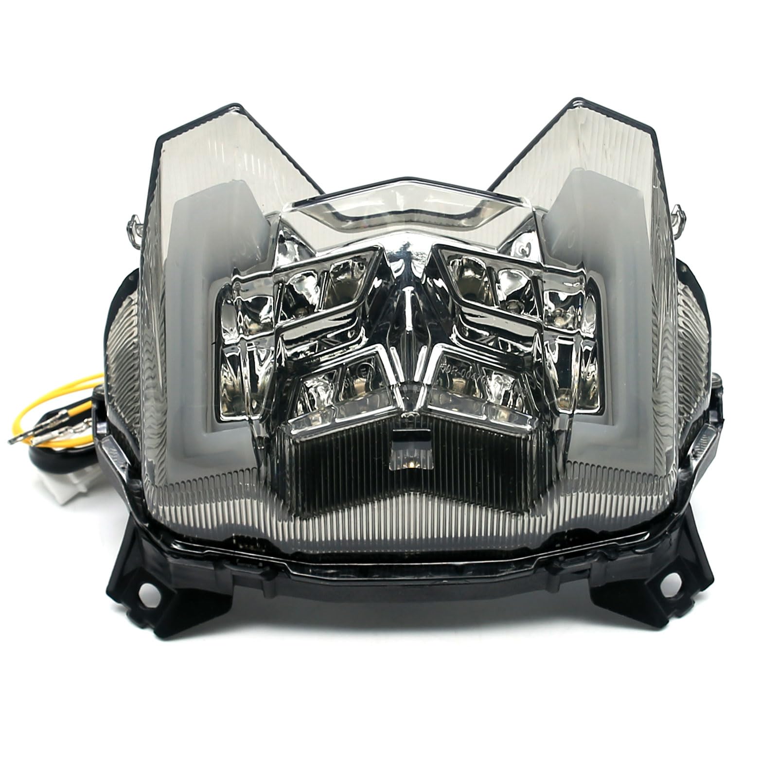 Mzs Motorcycle Tail Light, Led Integrated Turn Signal Blinker Smoke Lens Compatible With Fz09 Fz-09 2017 / Mt09 Mt-09 2018-2020