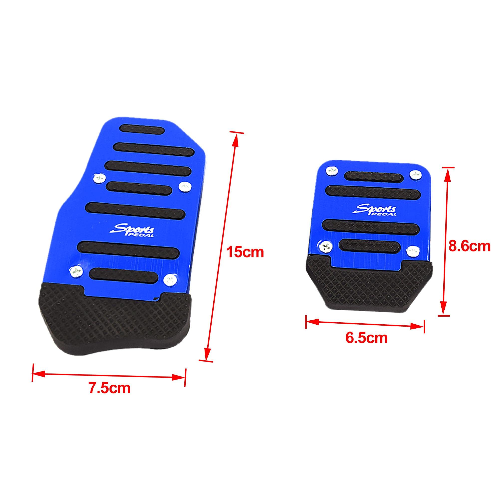 Uxcell 3 In 1 Universal Racing Sports Non-Slip Automatic Car Gas/Brake Pedals Pad Cover