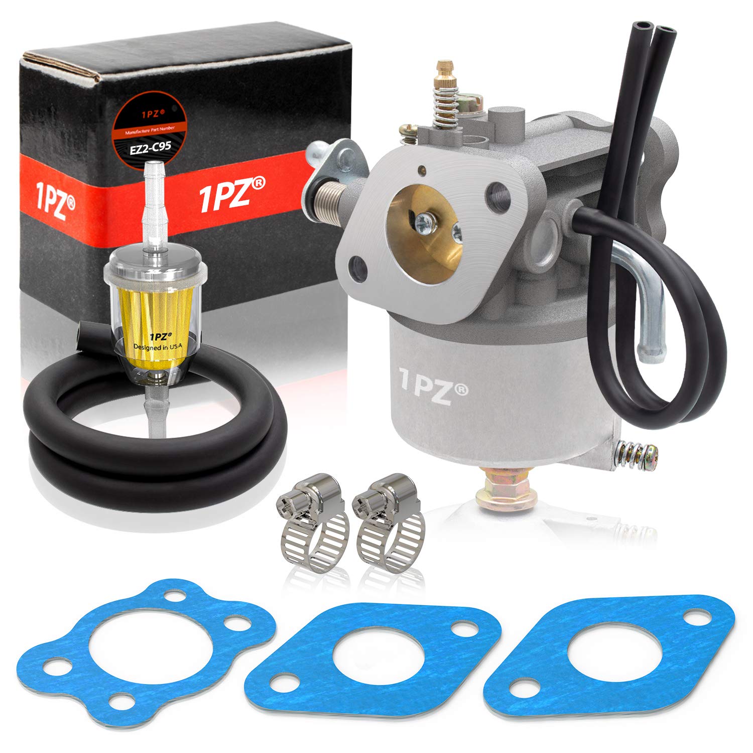 1Pz Ez2-C95 Carburetor For Ezgo 295Cc Robin Engine Golf Cart Gas Club Car 295Cc 4-Cycle Engine 1991-Up Txt Medalist Marathon Freedom St Carb 72558G01 72558G05 72840G02 26645G01 26645G03 26645G04