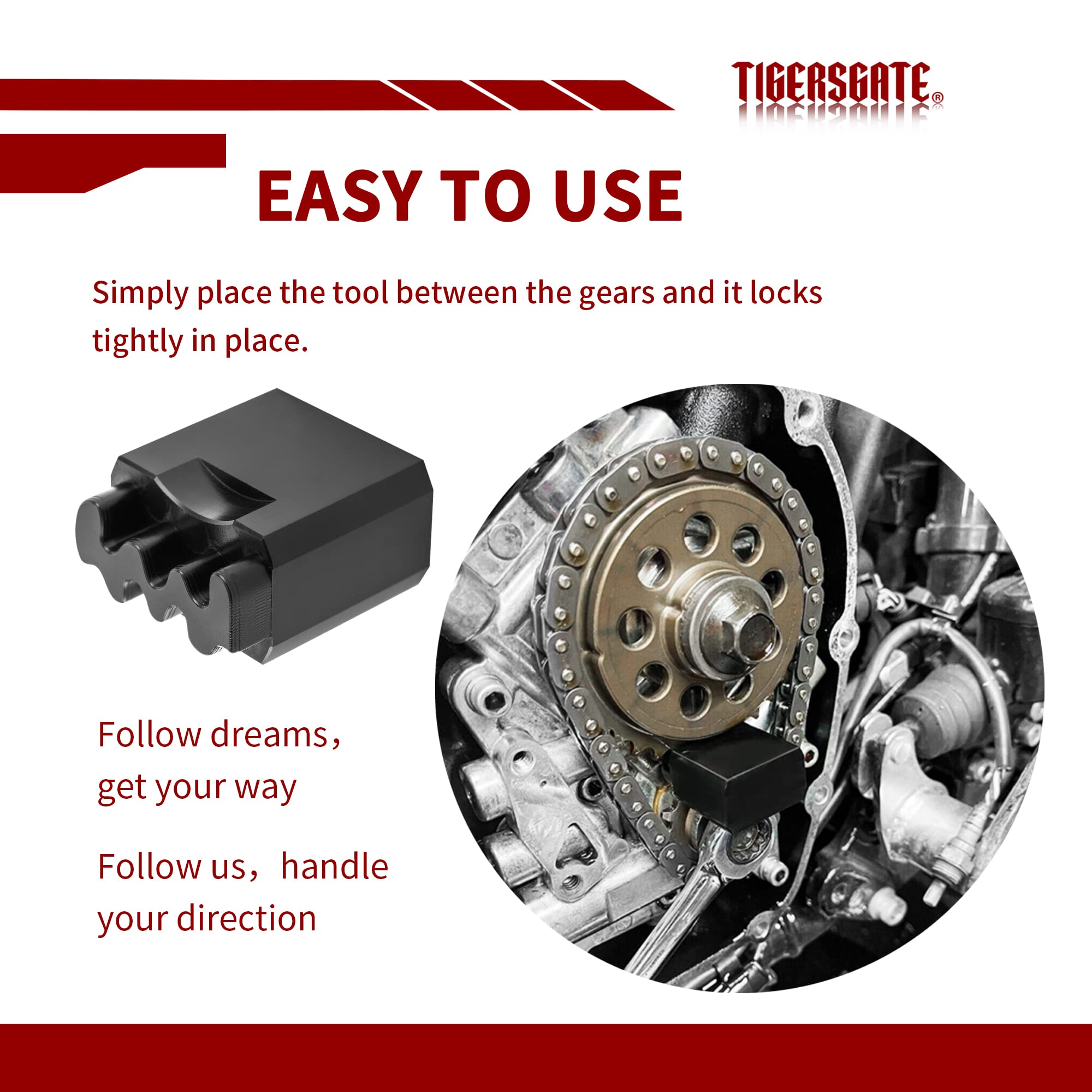 Tigersgate Cam Crank Shaft Locking Tool For Harley 2017-Up Milwaukee 8(M8) Engine
