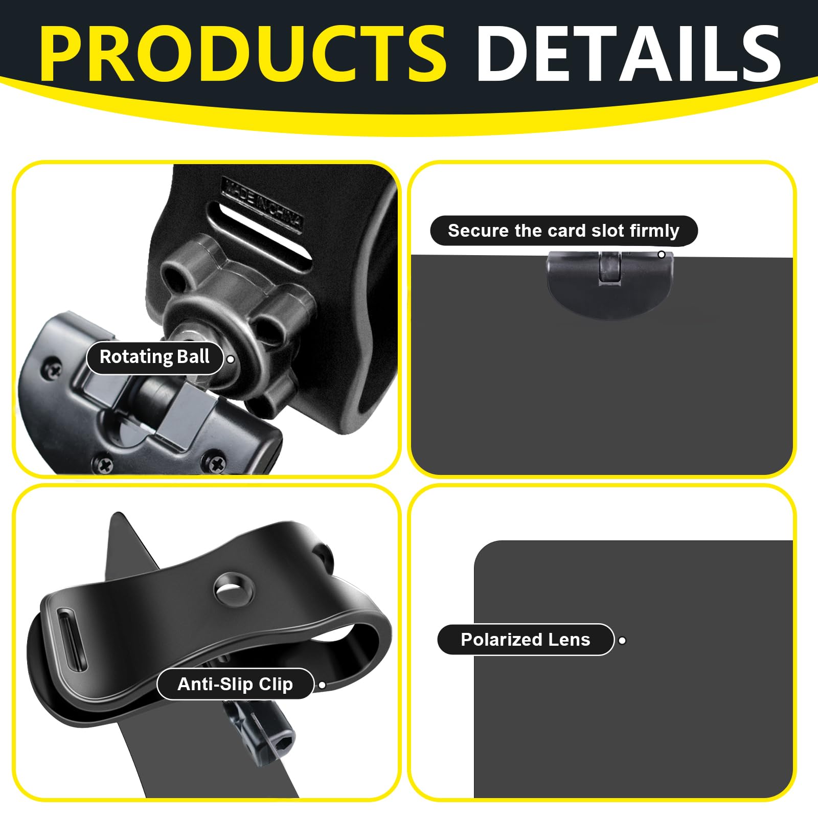 DOOUBAO Sun Visor for Truck, Sun Visor Extender for Car Easy to Install, UV400 Anti-Glare Protects from Glare, UV Rays, Snow Bli