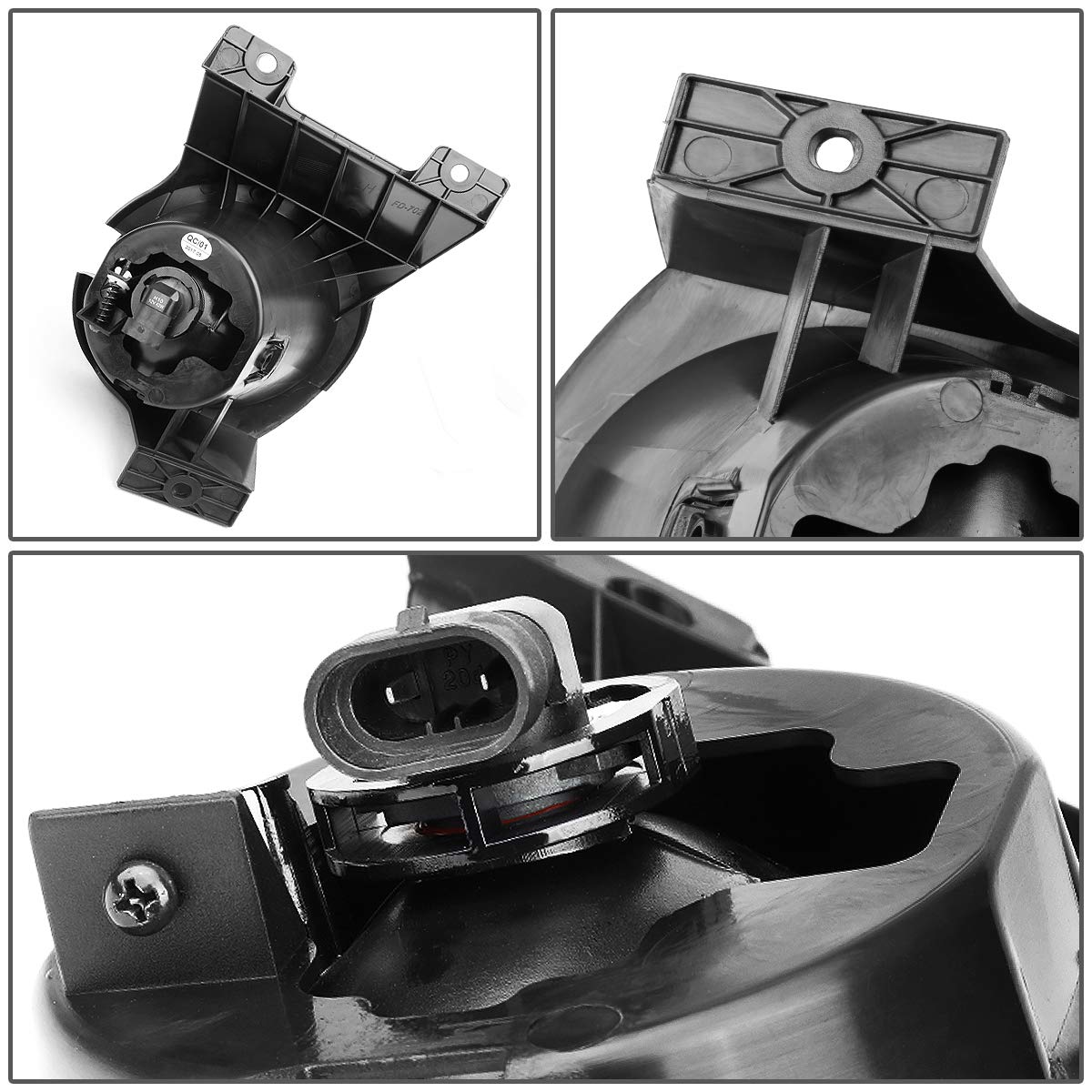 Dna Motoring Fl-Ztl-811-Ch Fog Light Assembly (Driver & Passenger Side)