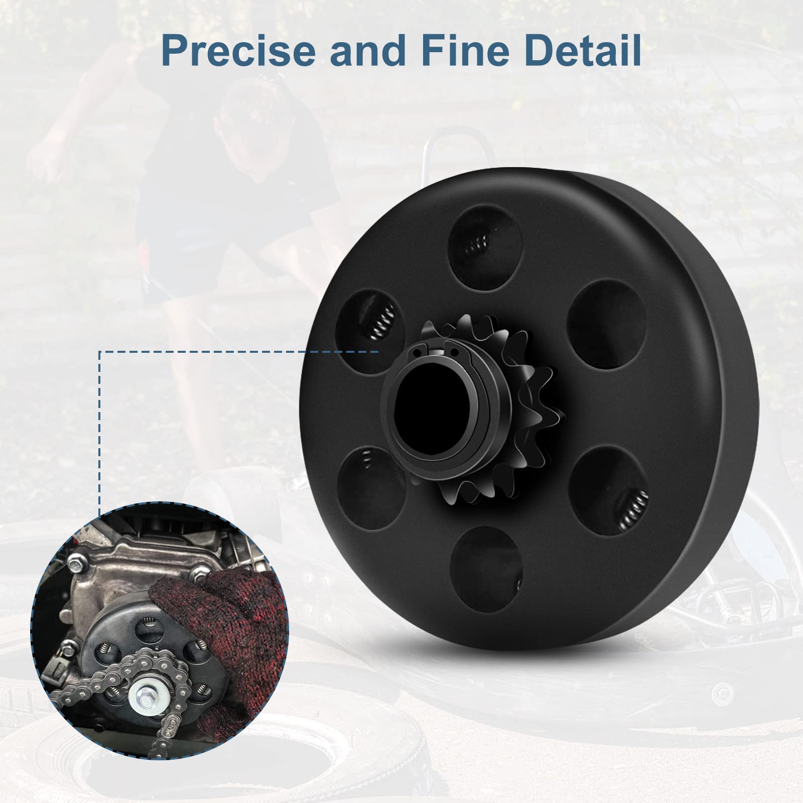 Vashly Go Kart Clutch 3/4" Bore 12 Tooth For #35 Chain Predator 212 Clutch 12T For Predator Honda Gx160 Gx200 Centrifugal Clutch Perfect For Go Kart, Minibike And Fun Kart Engine