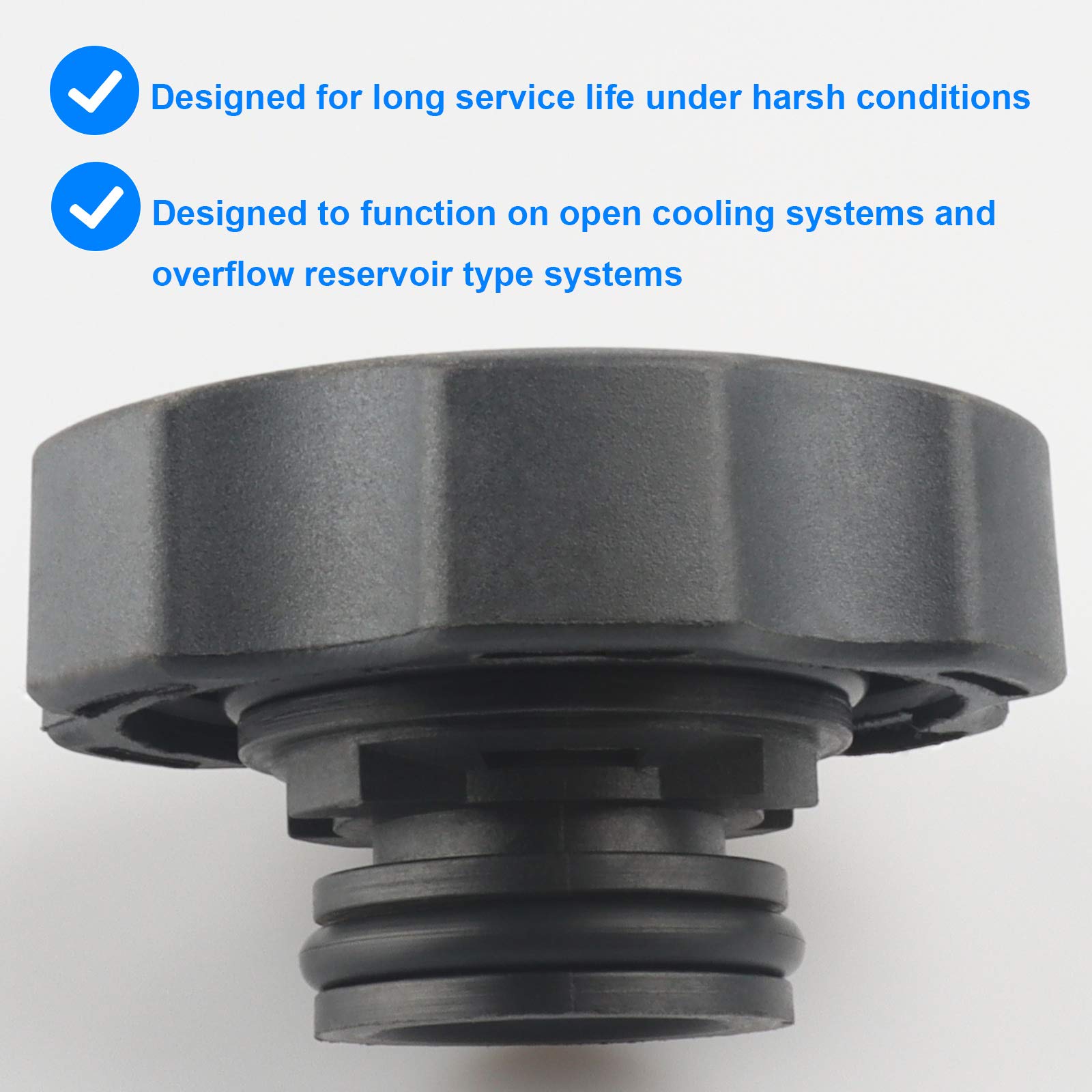Radiator Surge Tank Cap, Coolant Reservoir Cap Replace Rc98, 15075118 Compatible With Chevy Gmc Duramax - 1999-2006 Silverado Sierra, 1999-2012 Malibu, 2000-2006 Tahoe Yukon, 1999-2005 Grand Am, More