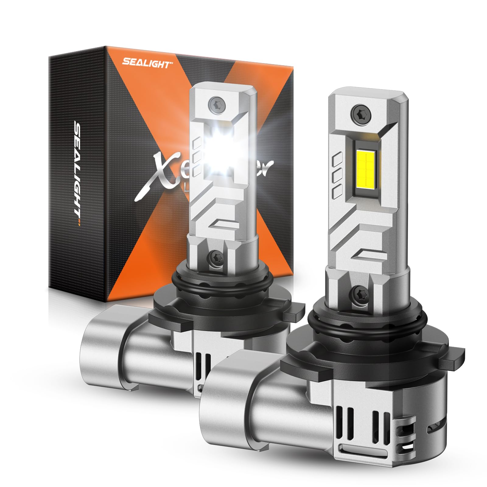 Sealight 9006 Bulbs, 30000Lm 8X Brightness 9006 Fog Lights, 6500K Cool White Bulbs With 15000Rpm Fan, Plug And Play, Ip68 Waterp