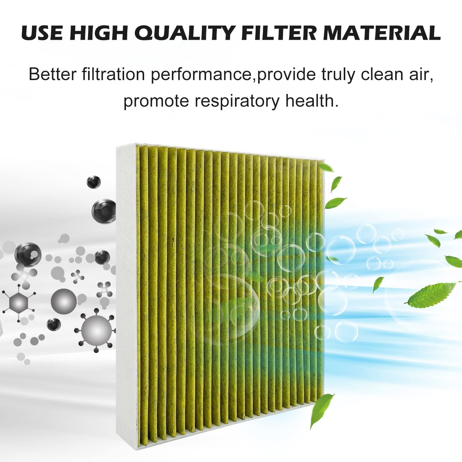 Capume Cabin Air Filter JM542 Fits for 2021-2024 Bronco Sport, 2020-2024 Ford Escape, 2021-2023 Mustang Mach-E, 2020-2024 Explor