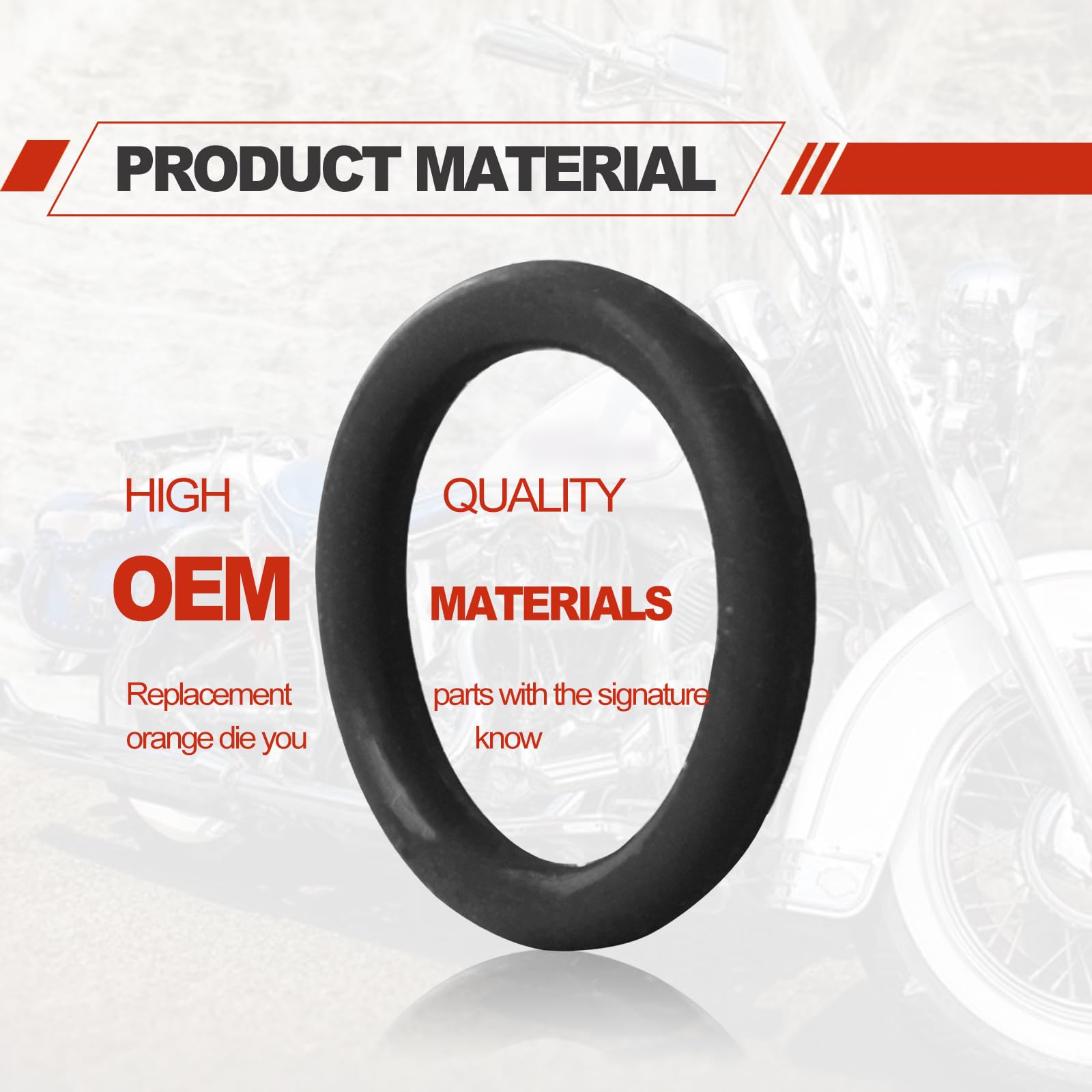 50 Pack Oil Drain Plug O-Ring #11105, Motorcycle Drain Plug O-Rings Replacement, Nitrile Rubber O Ring Gasket Ring Compatible With Harley Davidson(Black)